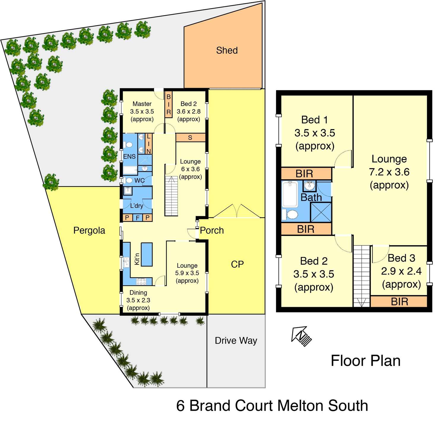 Floorplan of Homely house listing, 6 Brand Court, Melton South VIC 3338