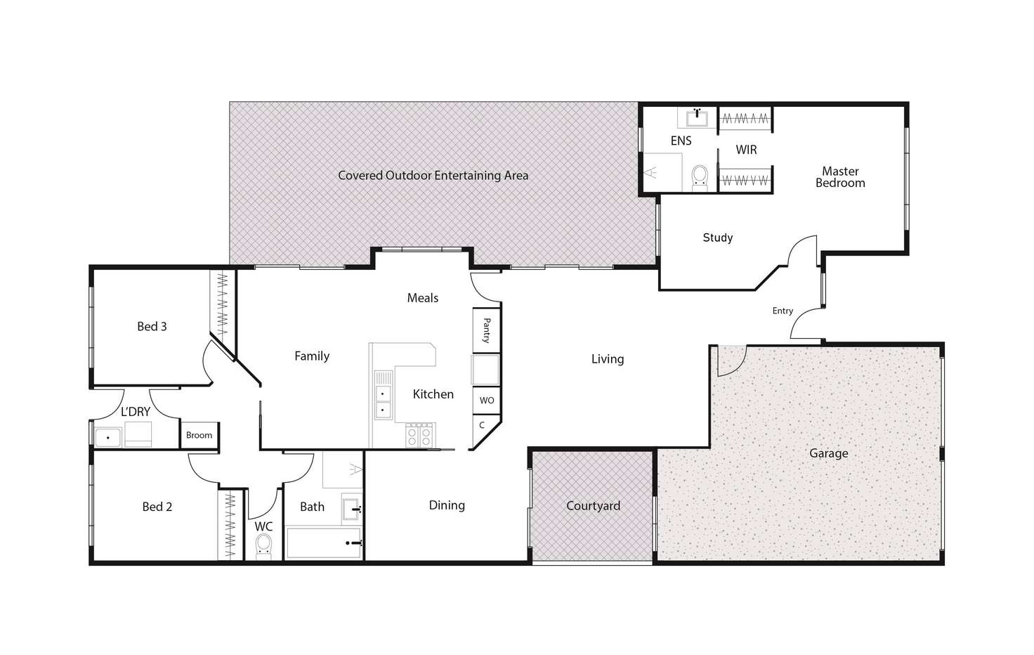 Floorplan of Homely house listing, 2 Edney Place, Isaacs ACT 2607