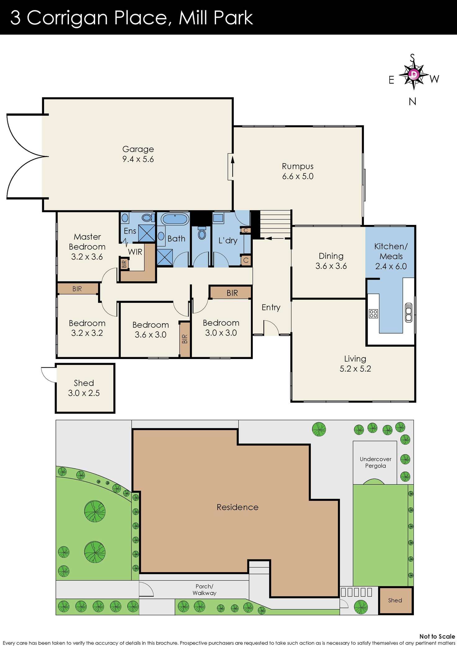 Floorplan of Homely house listing, 3 Corrigan Place, Mill Park VIC 3082