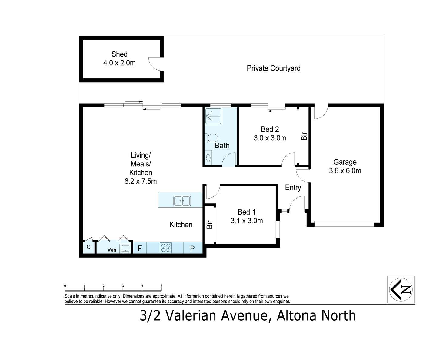 Floorplan of Homely townhouse listing, 3/2 Valerian Avenue, Altona North VIC 3025