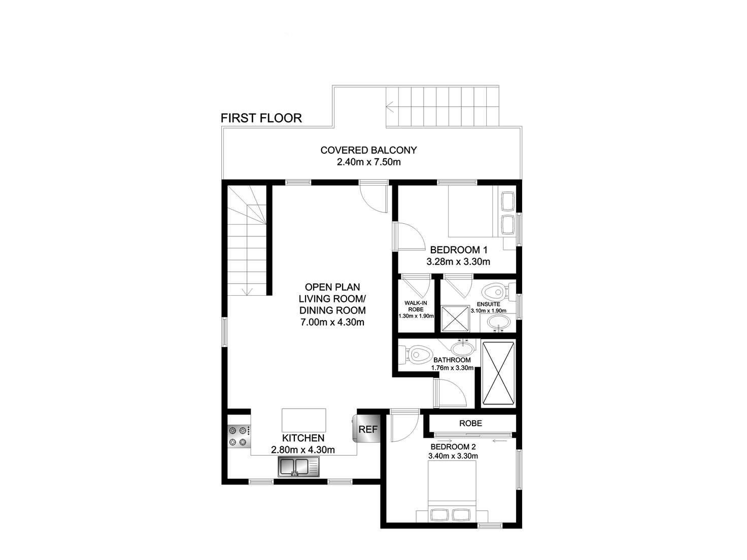 Floorplan of Homely house listing, 49 Oxford Street, Hamilton QLD 4007