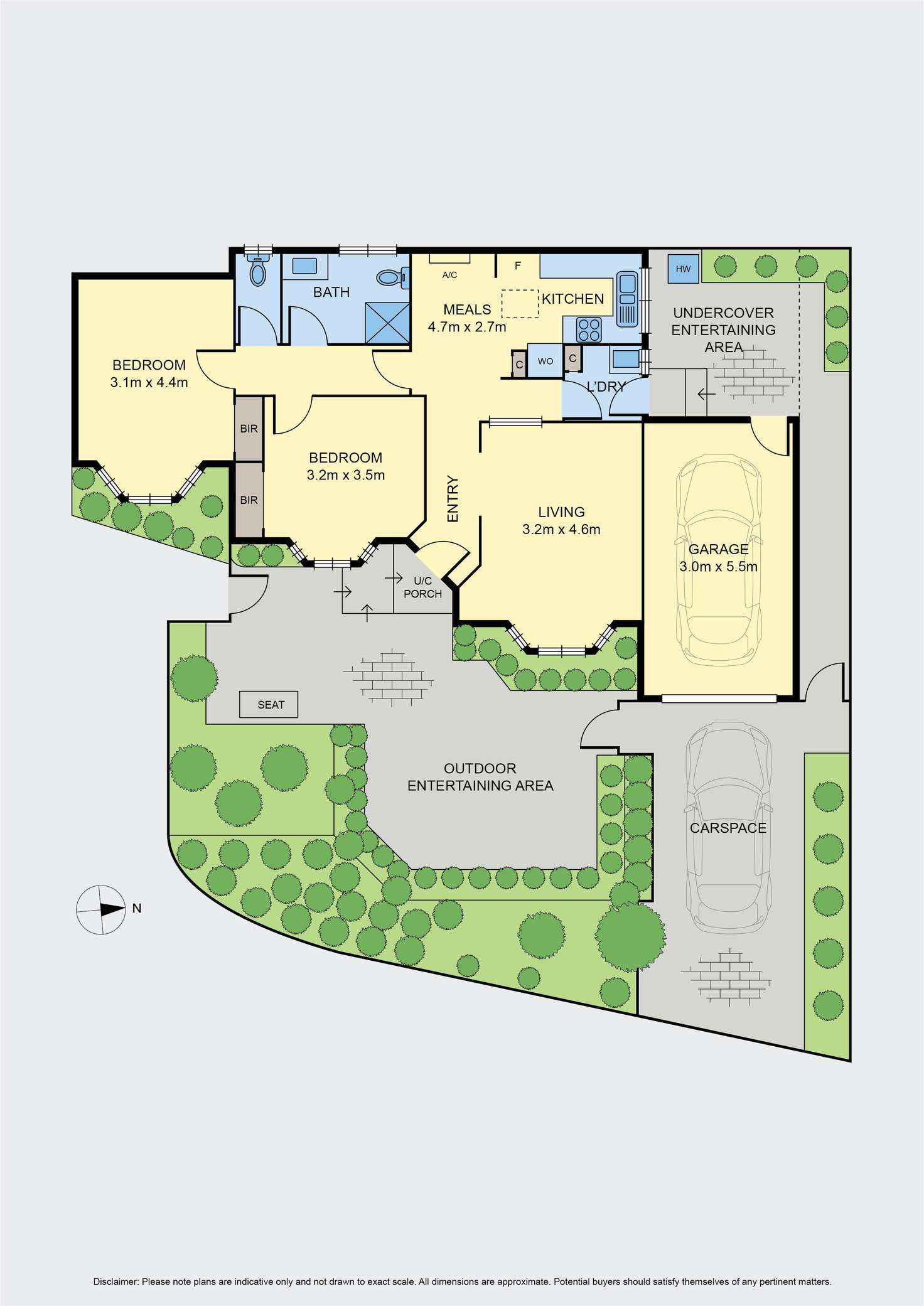 Floorplan of Homely unit listing, 1/33 Grice Crescent, Essendon VIC 3040