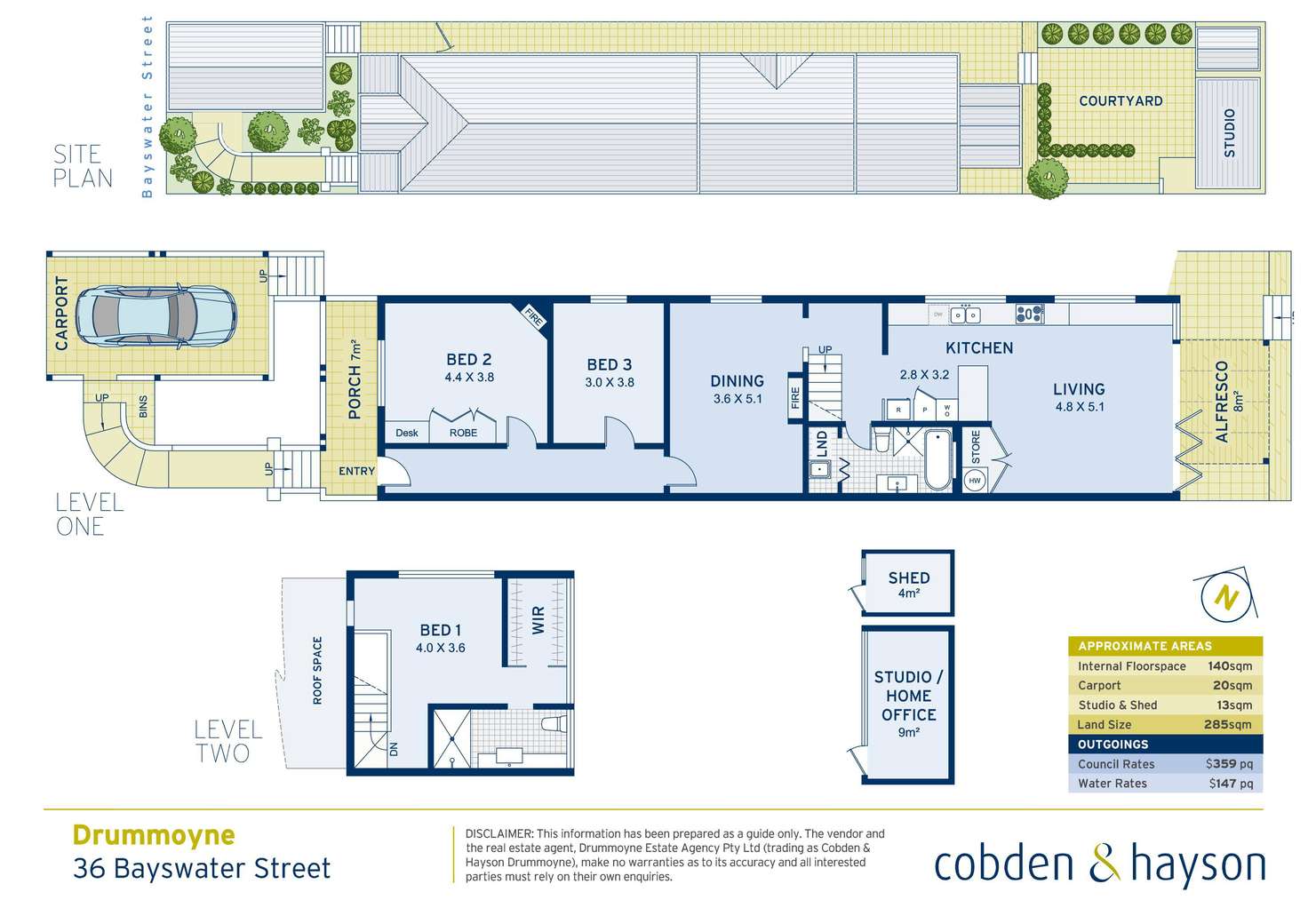 Floorplan of Homely house listing, 36 Bayswater Street, Drummoyne NSW 2047
