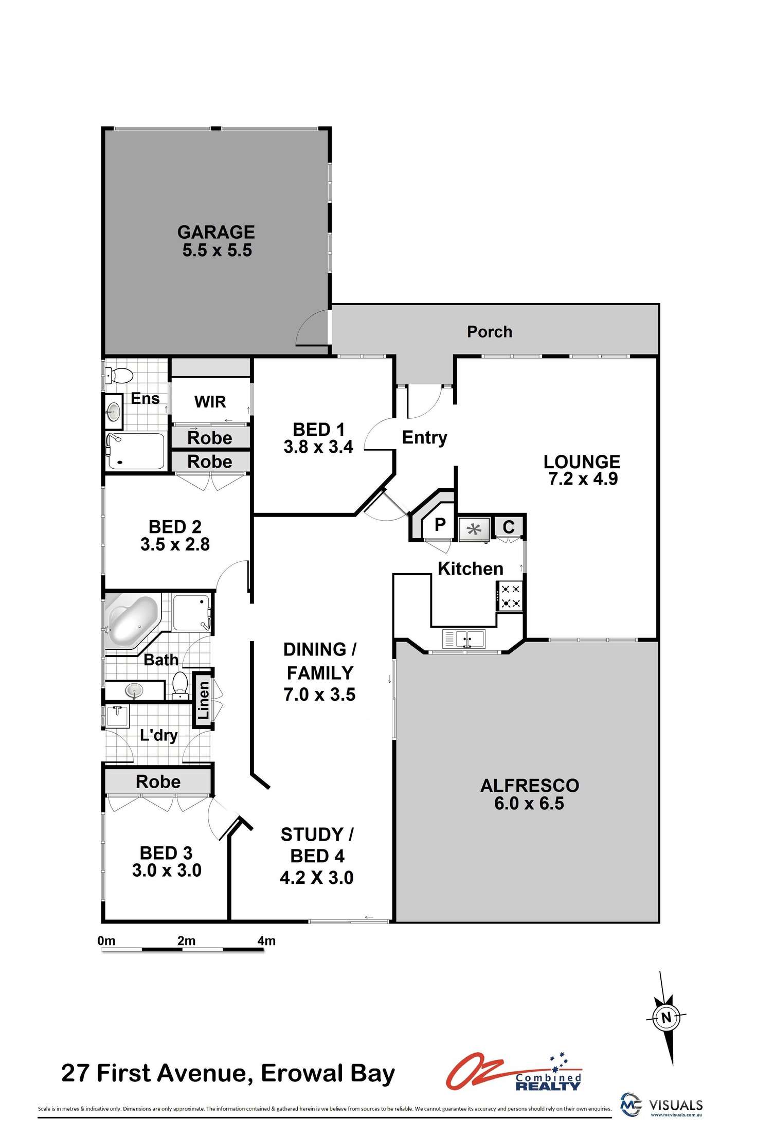 Floorplan of Homely house listing, 27 First Avenue, Erowal Bay NSW 2540