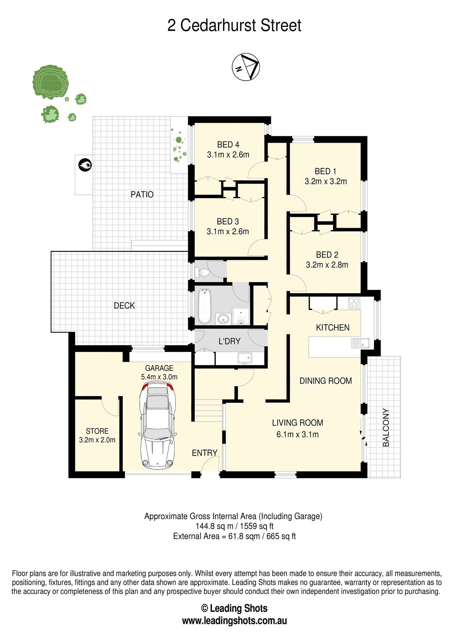 Floorplan of Homely house listing, 2 Cedarhurst Street, The Gap QLD 4061