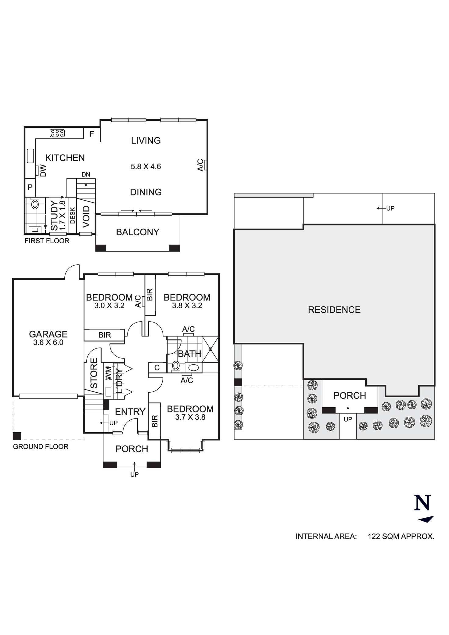 Floorplan of Homely townhouse listing, 23 Eric Street, Coburg VIC 3058