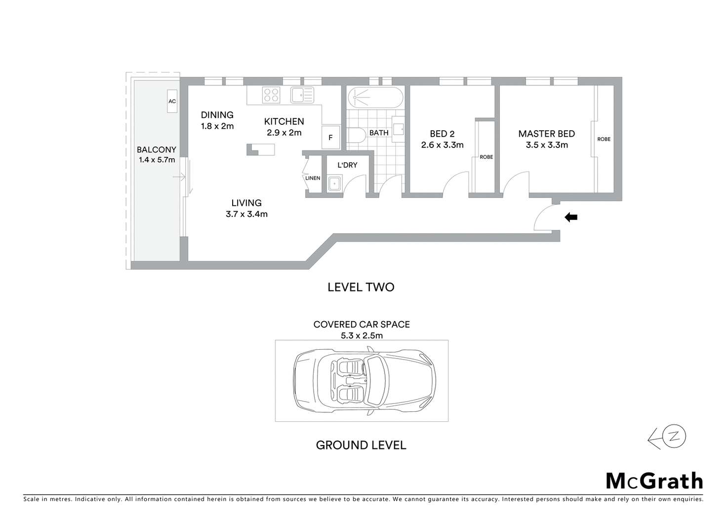 Floorplan of Homely apartment listing, 5/49 Campbell Parade, Manly Vale NSW 2093