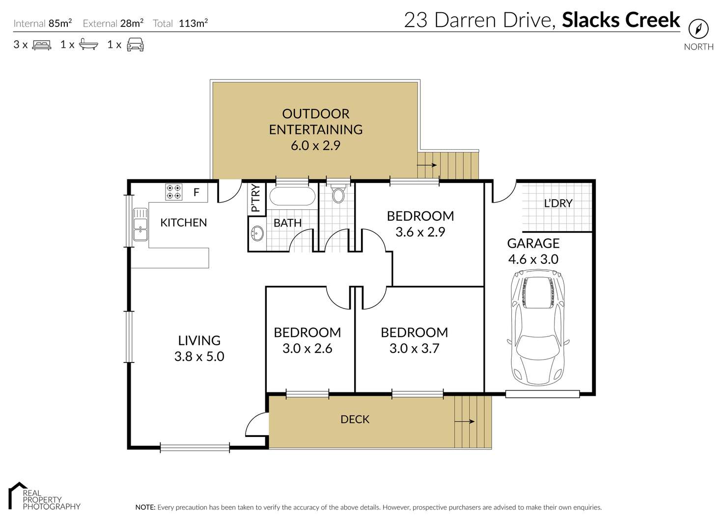 Floorplan of Homely house listing, 23 Darren Drive, Slacks Creek QLD 4127