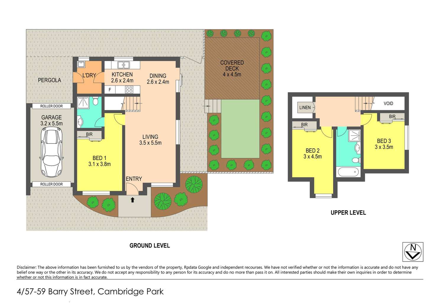 Floorplan of Homely townhouse listing, 4/57-59 Barry Street, Cambridge Park NSW 2747