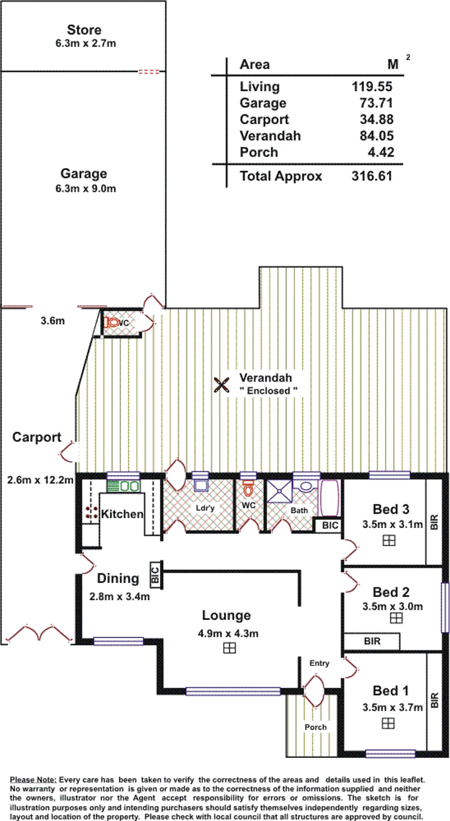Floorplan of Homely house listing, 48 Pegasi Avenue, Hope Valley SA 5090