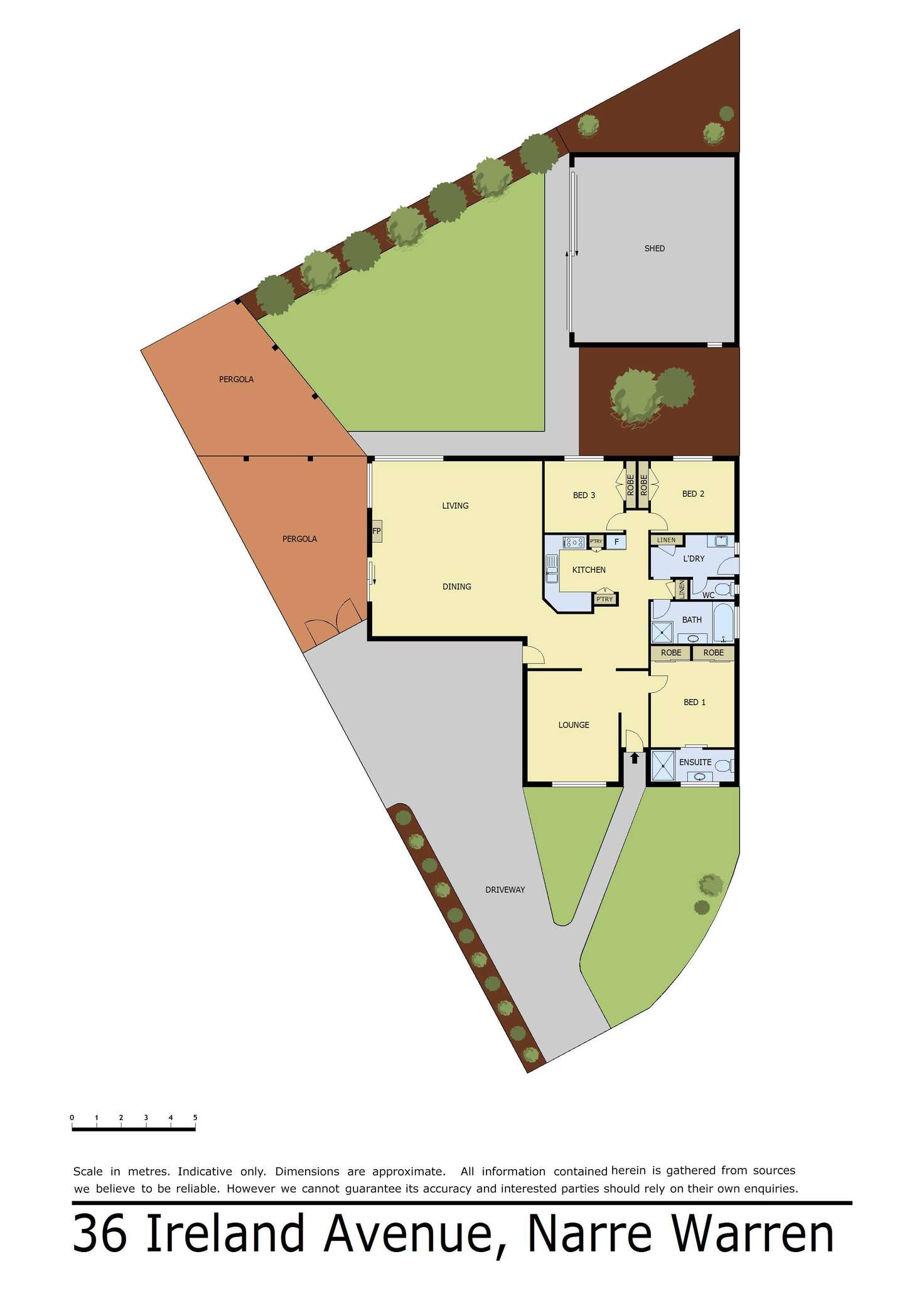 Floorplan of Homely house listing, 36 Ireland Avenue, Narre Warren VIC 3805