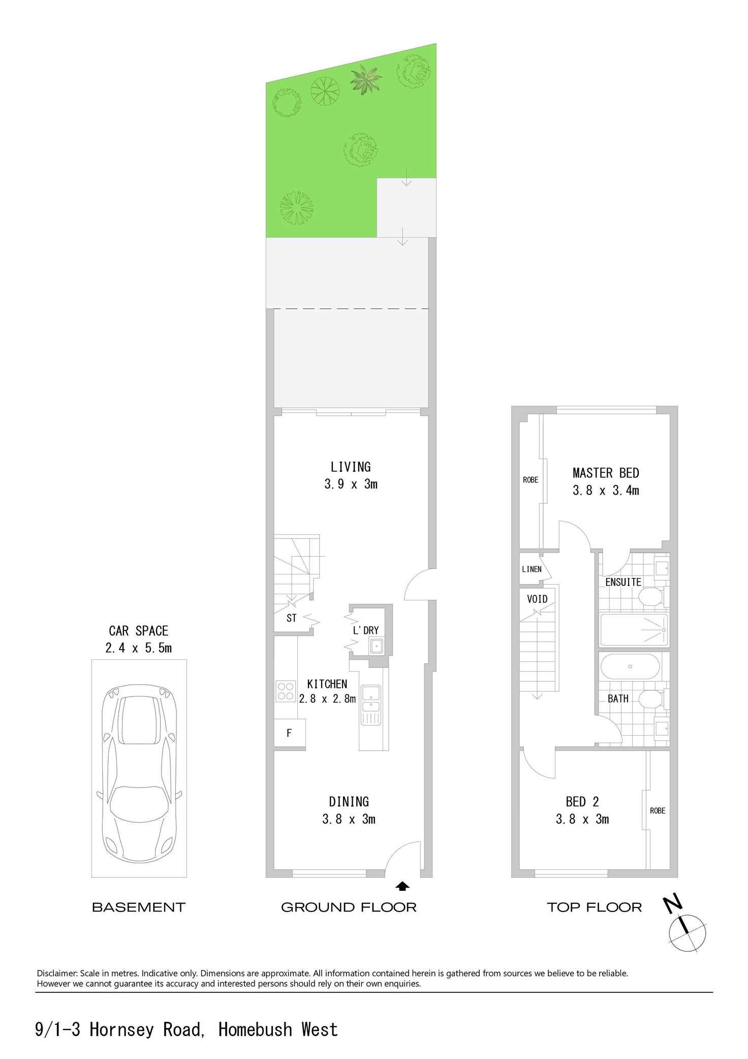 Floorplan of Homely apartment listing, 9/1-3 Hornsey Road, Homebush West NSW 2140