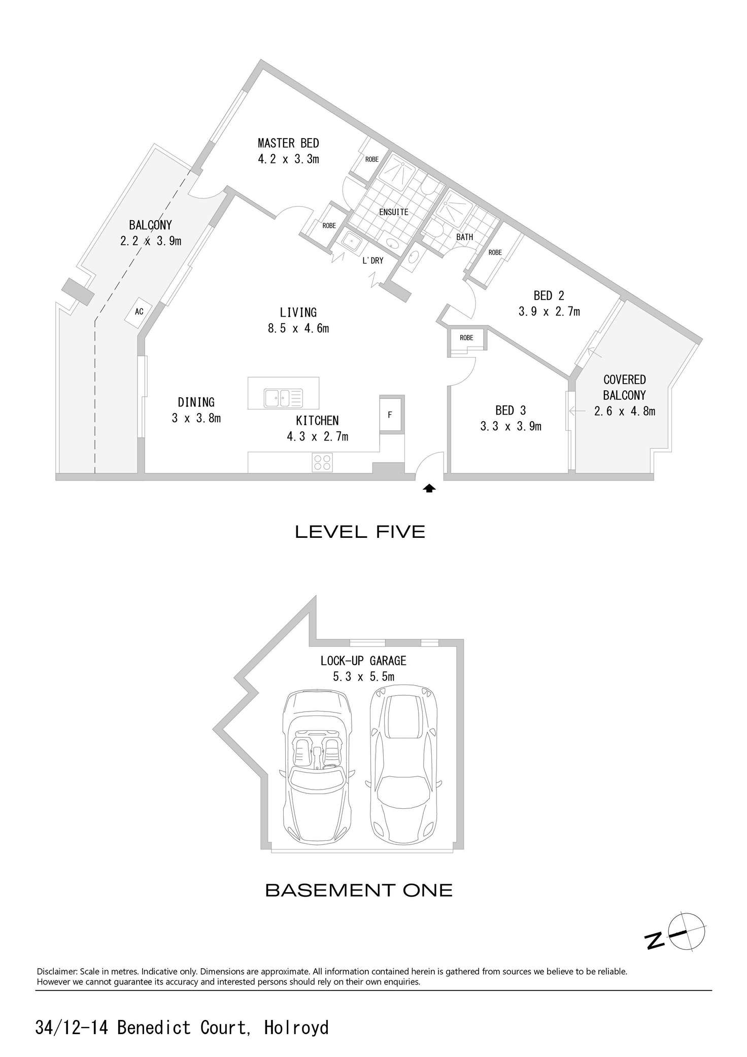 Floorplan of Homely apartment listing, 34/12-14 Benedict Court, Holroyd NSW 2142
