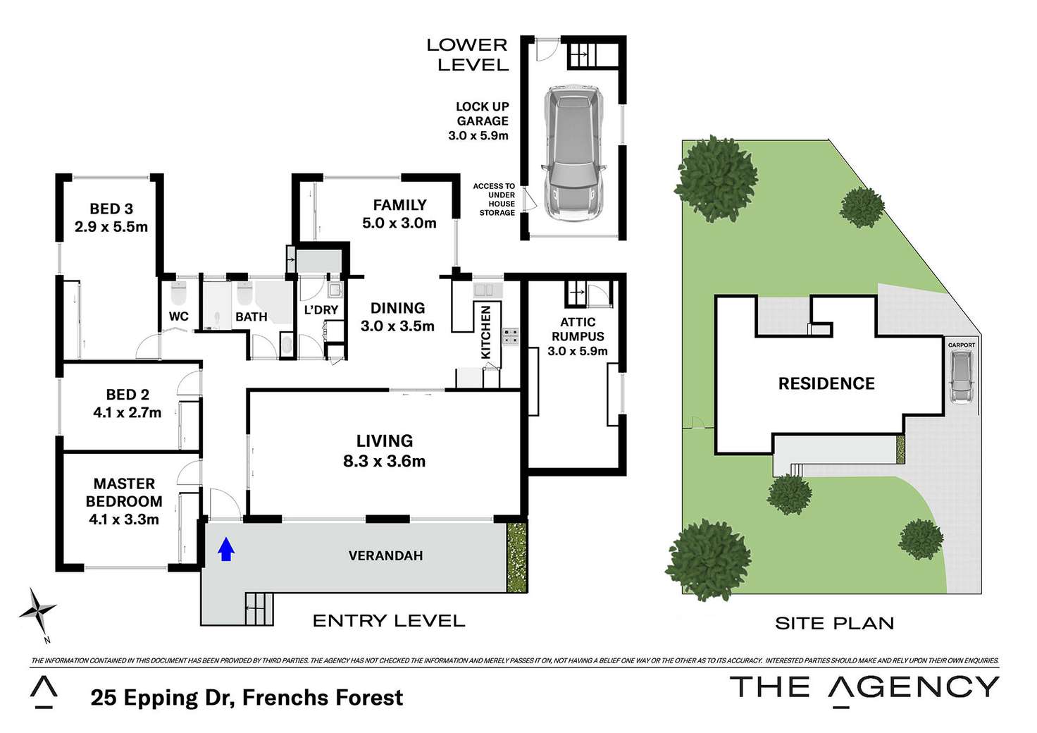 Floorplan of Homely house listing, 25 Epping Drive, Frenchs Forest NSW 2086