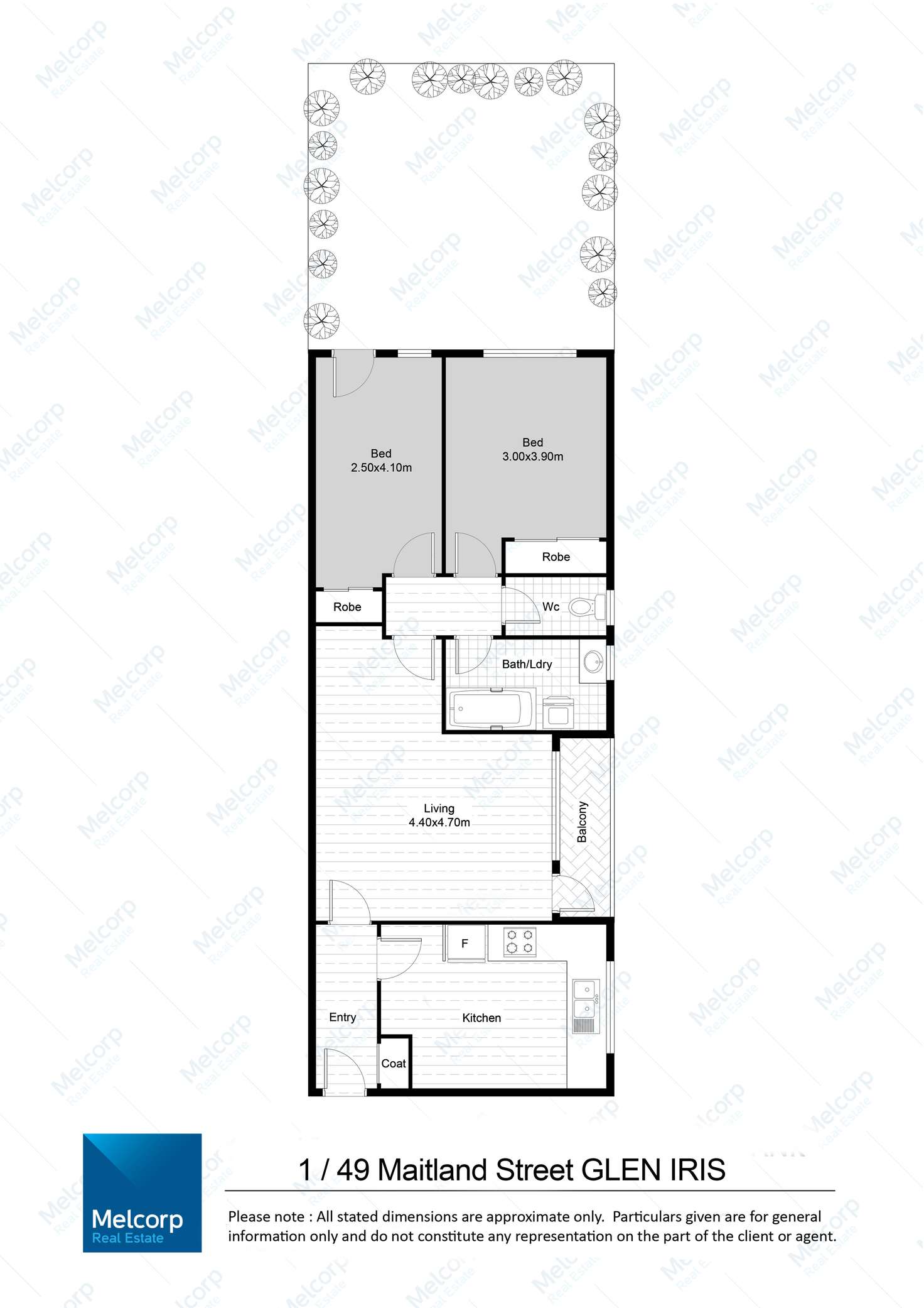 Floorplan of Homely apartment listing, 1/49 Maitland Street, Glen Iris VIC 3146