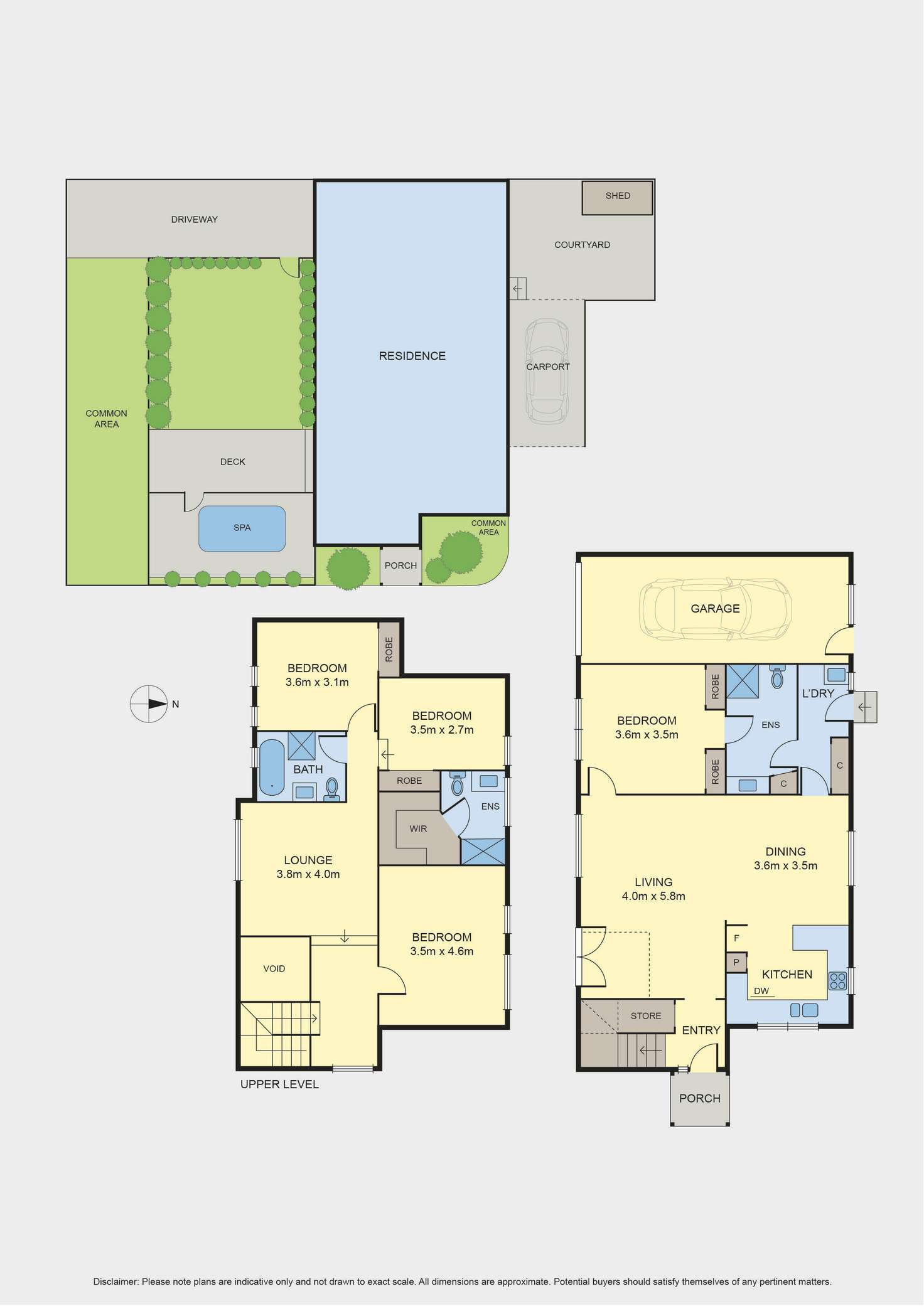 Floorplan of Homely townhouse listing, 1/438 Buckley Street, Essendon West VIC 3040