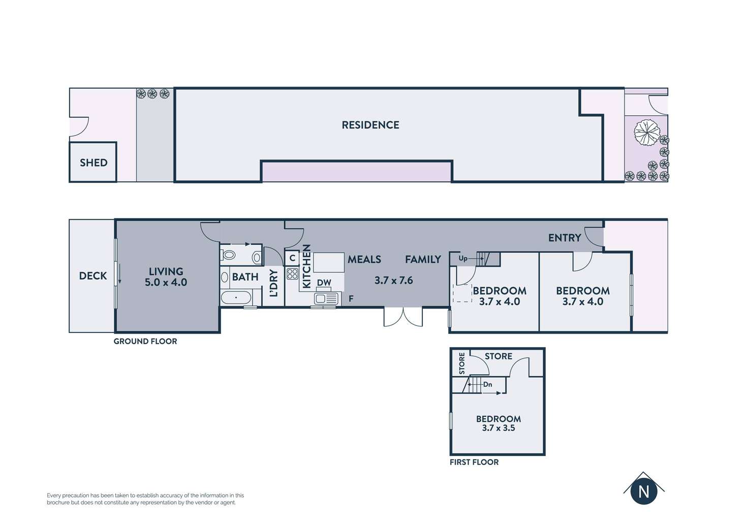 Floorplan of Homely house listing, 63 Gladstone Avenue, Northcote VIC 3070