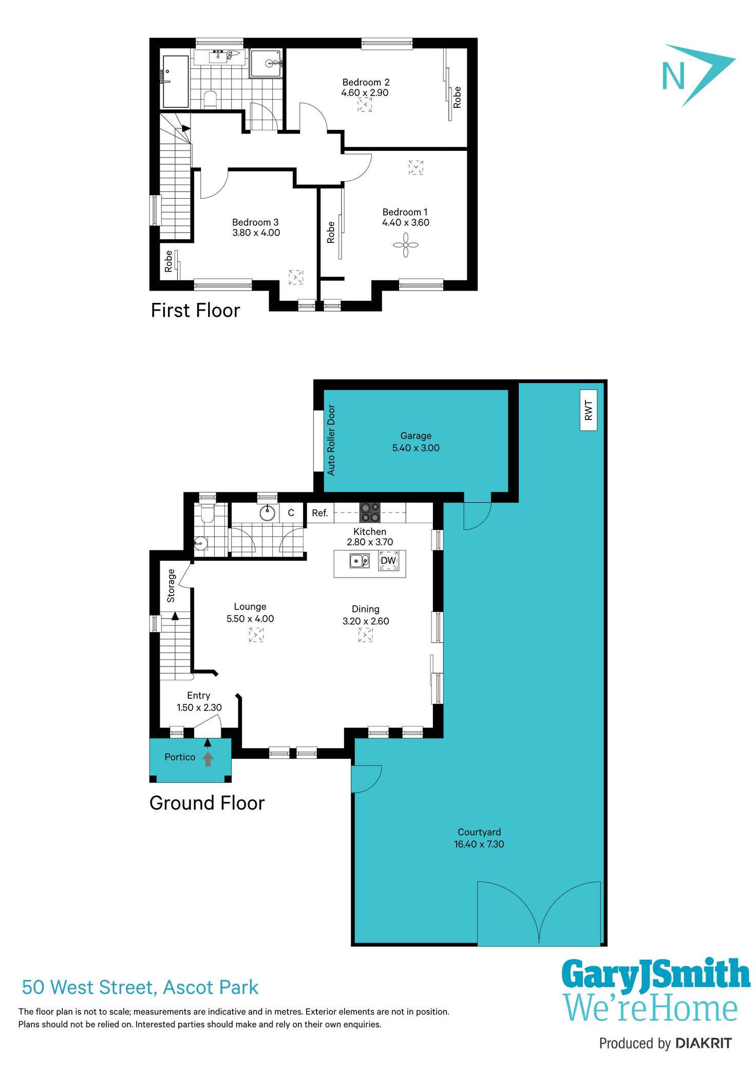 Floorplan of Homely townhouse listing, 50 West Street, Ascot Park SA 5043