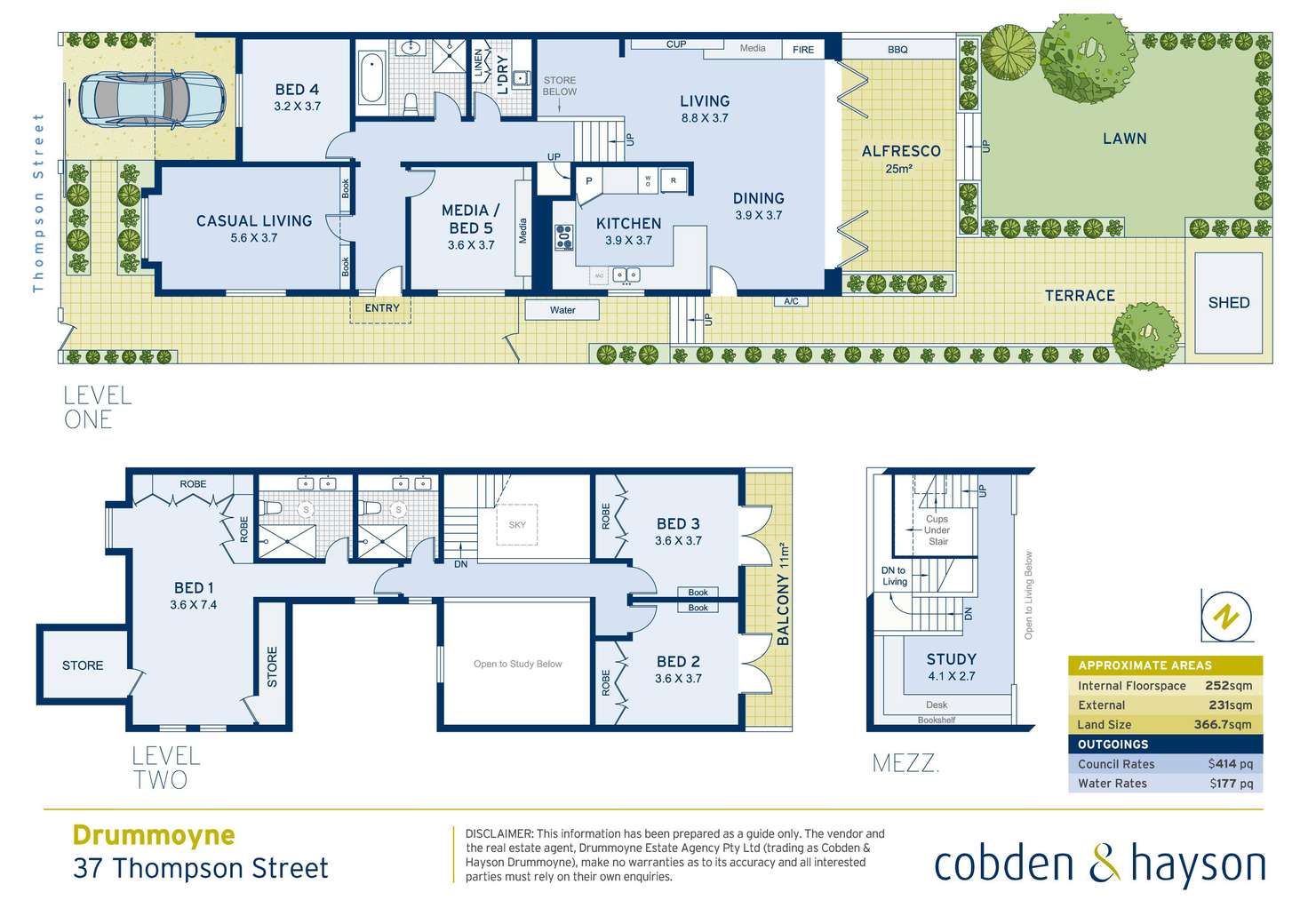 Floorplan of Homely house listing, 37 Thompson Street, Drummoyne NSW 2047