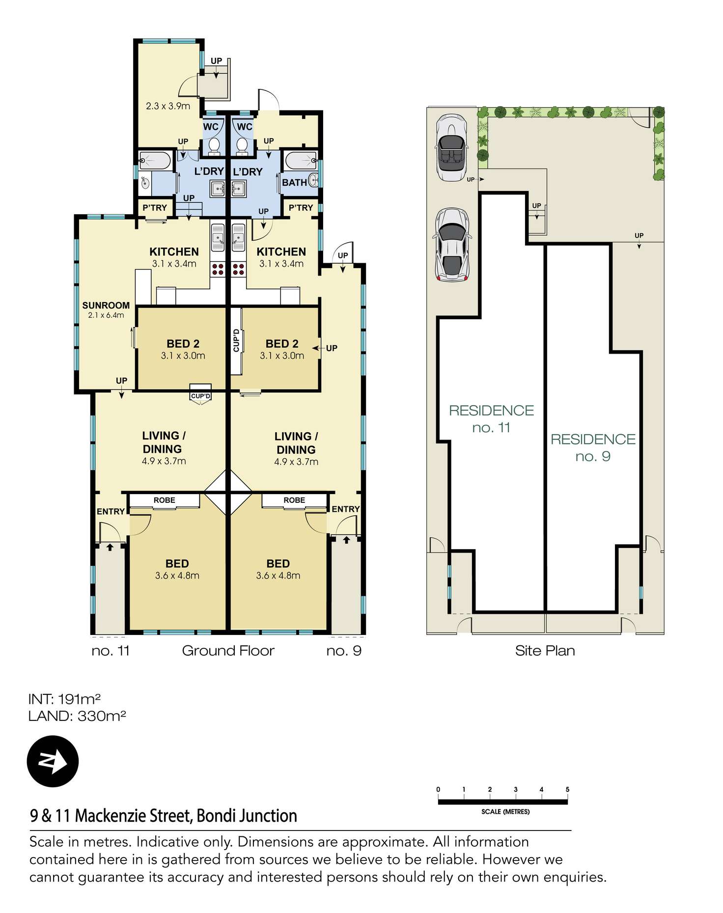 Floorplan of Homely house listing, 9 & 11 Mackenzie Street, Bondi Junction NSW 2022