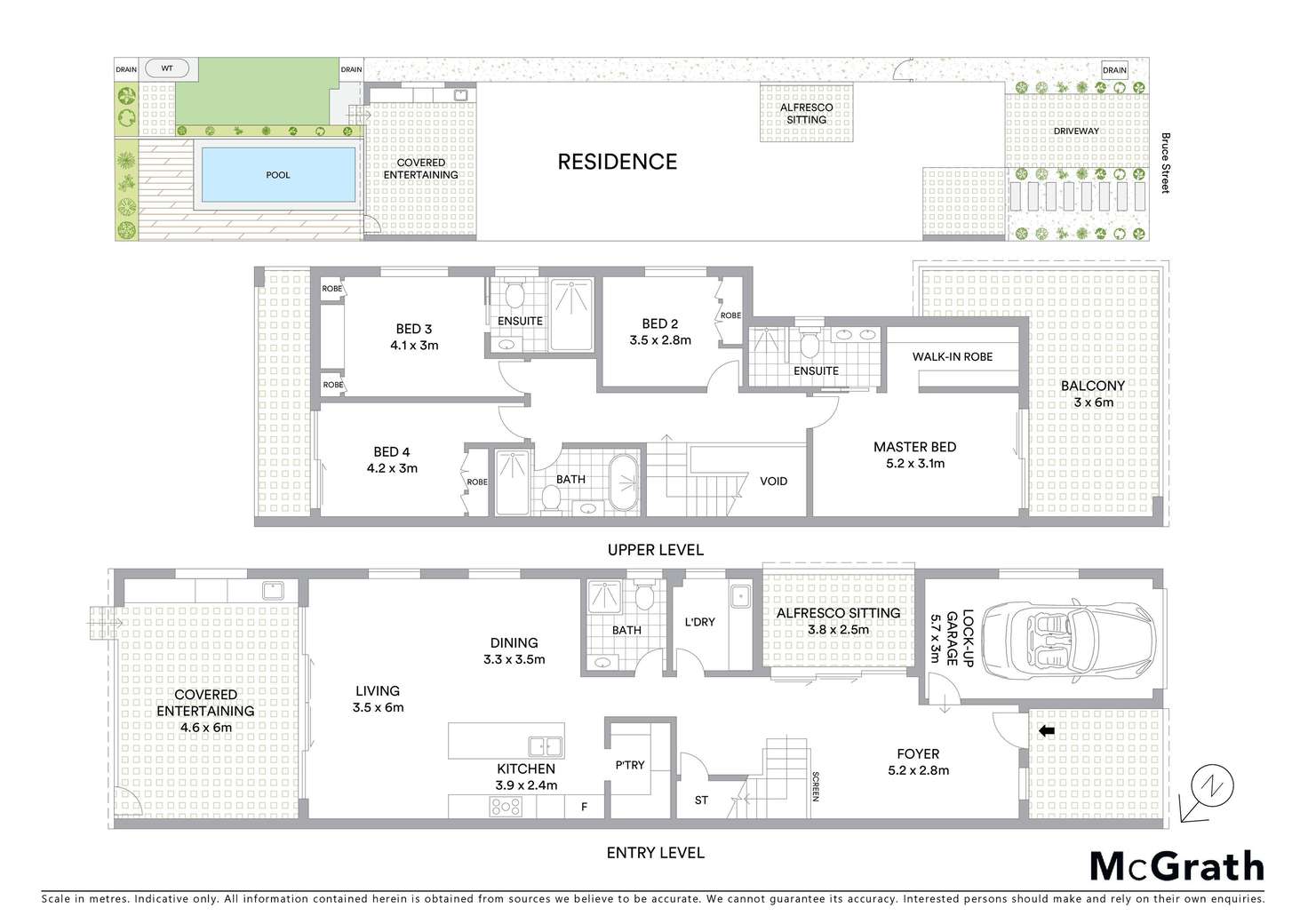 Floorplan of Homely semiDetached listing, 34a Bruce Street, Kogarah Bay NSW 2217