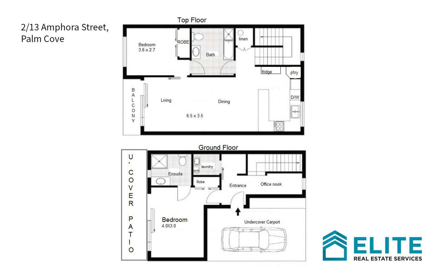 Floorplan of Homely unit listing, 2/13 Amphora Street, Palm Cove QLD 4879