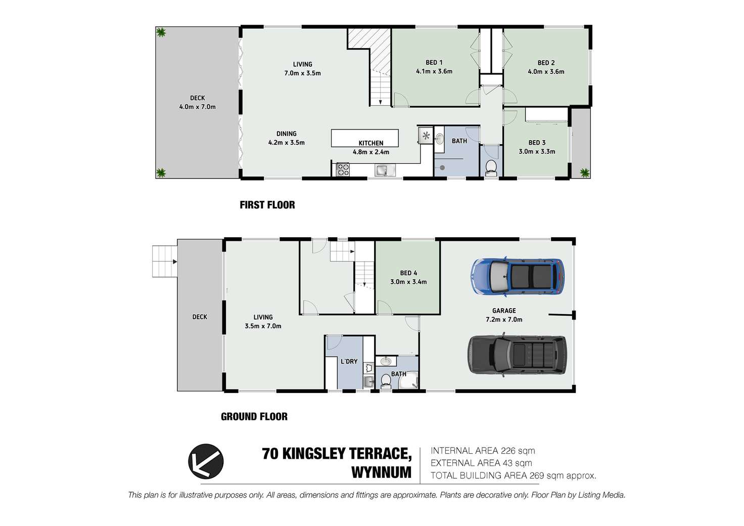 Floorplan of Homely house listing, 70 Kingsley Terrace, Wynnum QLD 4178