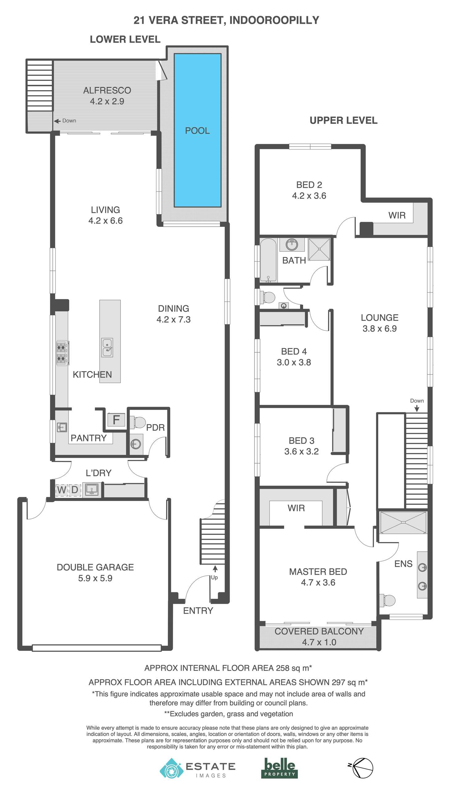 Floorplan of Homely house listing, 21 Vera Street, Indooroopilly QLD 4068