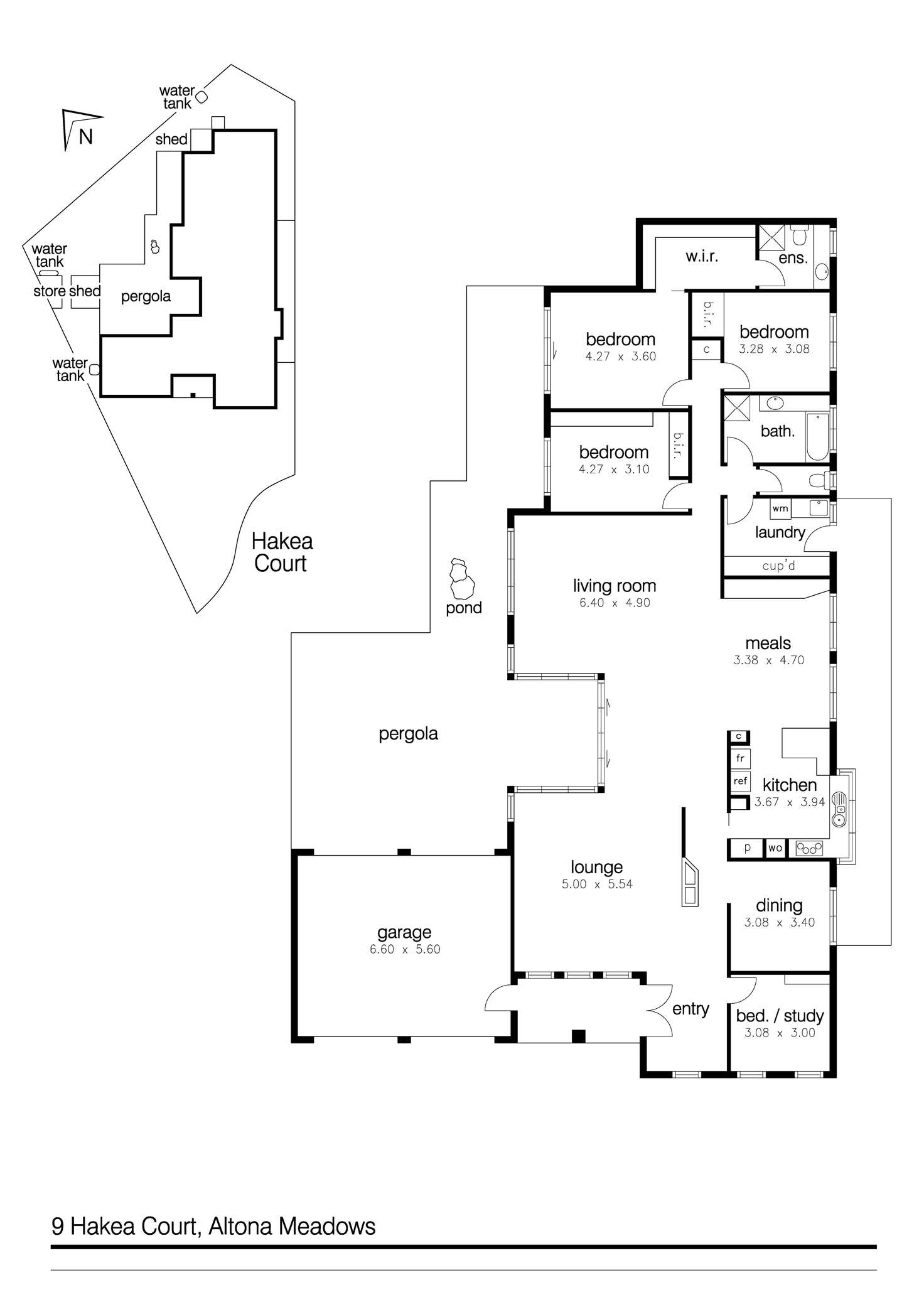 Floorplan of Homely house listing, 9 Hakea Court, Altona Meadows VIC 3028