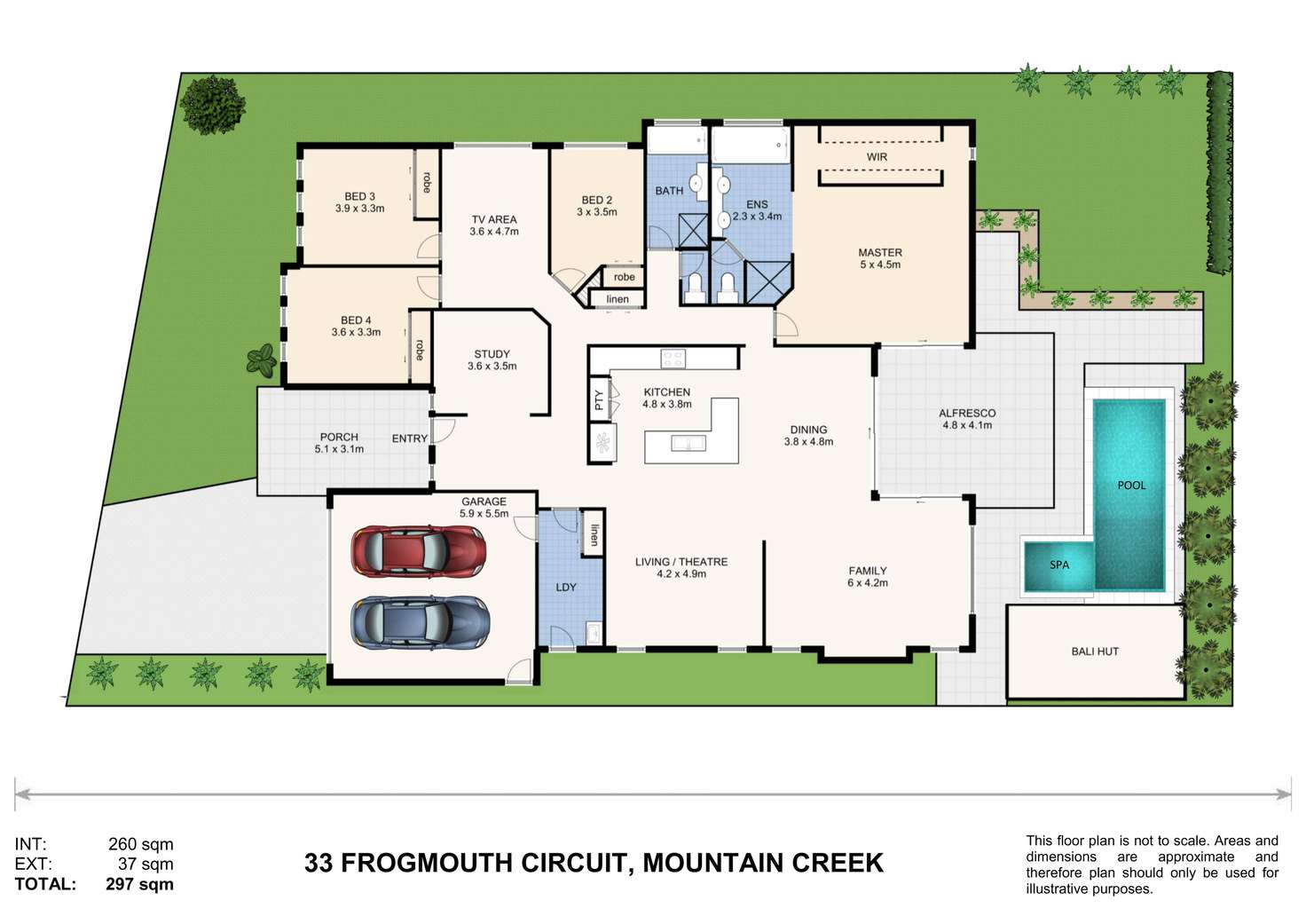 Floorplan of Homely house listing, 33 Frogmouth Circuit, Mountain Creek QLD 4557