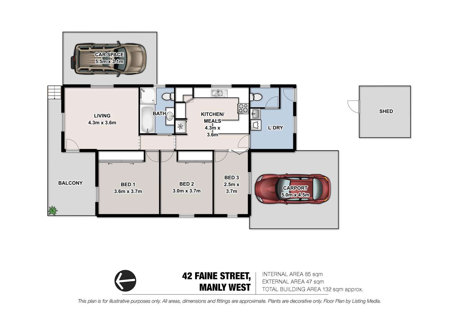 Floorplan of Homely house listing, 42 Faine Street, Manly West QLD 4179