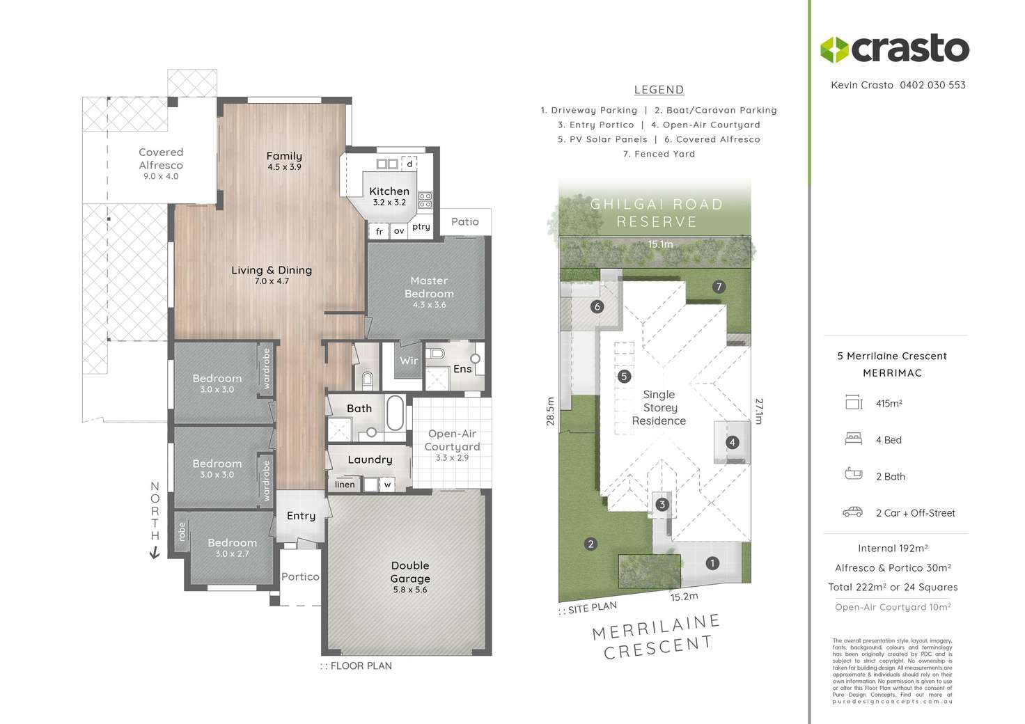 Floorplan of Homely house listing, 5 Merrilaine Crescent, Merrimac QLD 4226