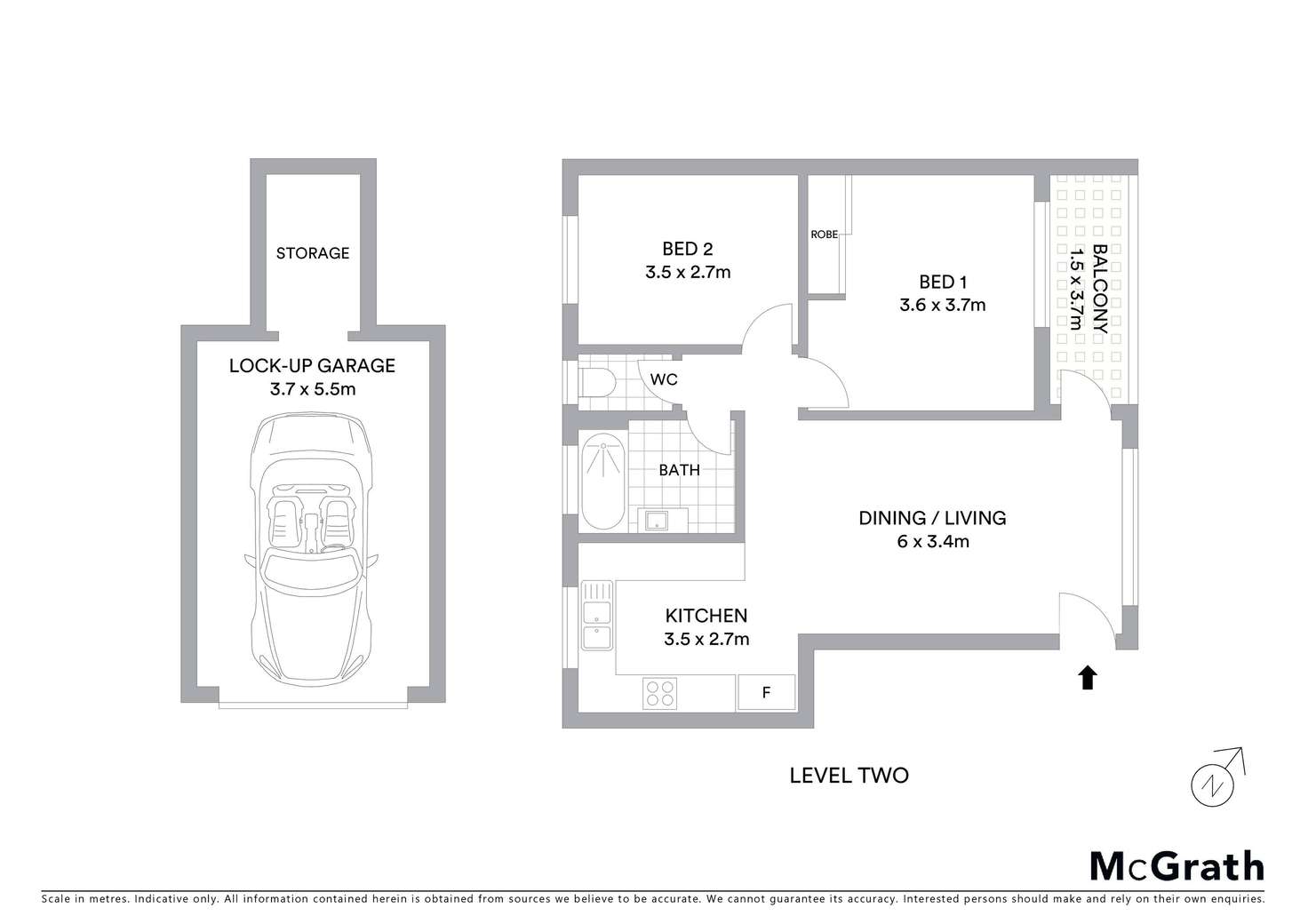 Floorplan of Homely unit listing, 3/33 Monomeeth Street, Bexley NSW 2207