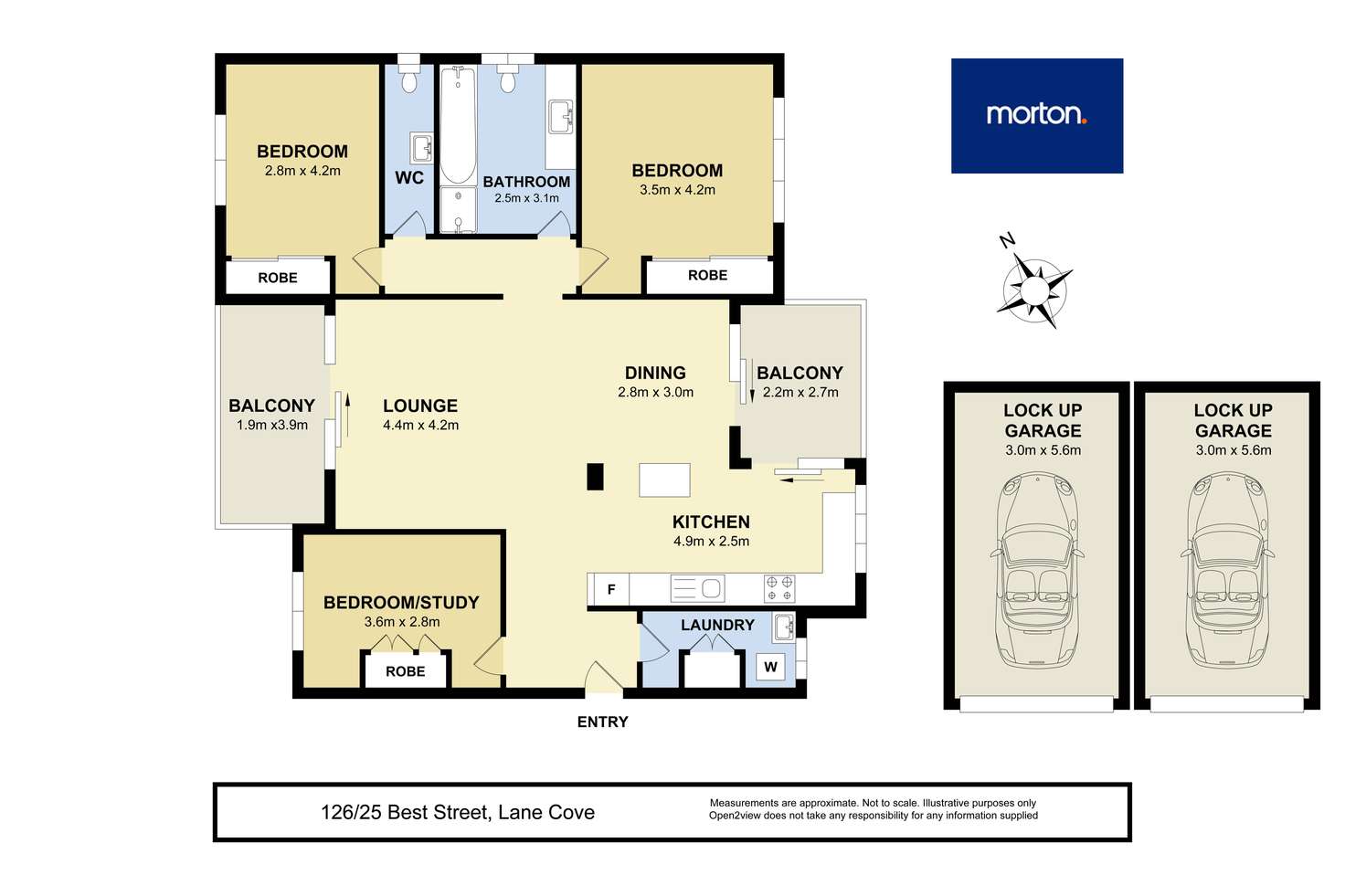 Floorplan of Homely apartment listing, 126/25 Best Street, Lane Cove NSW 2066