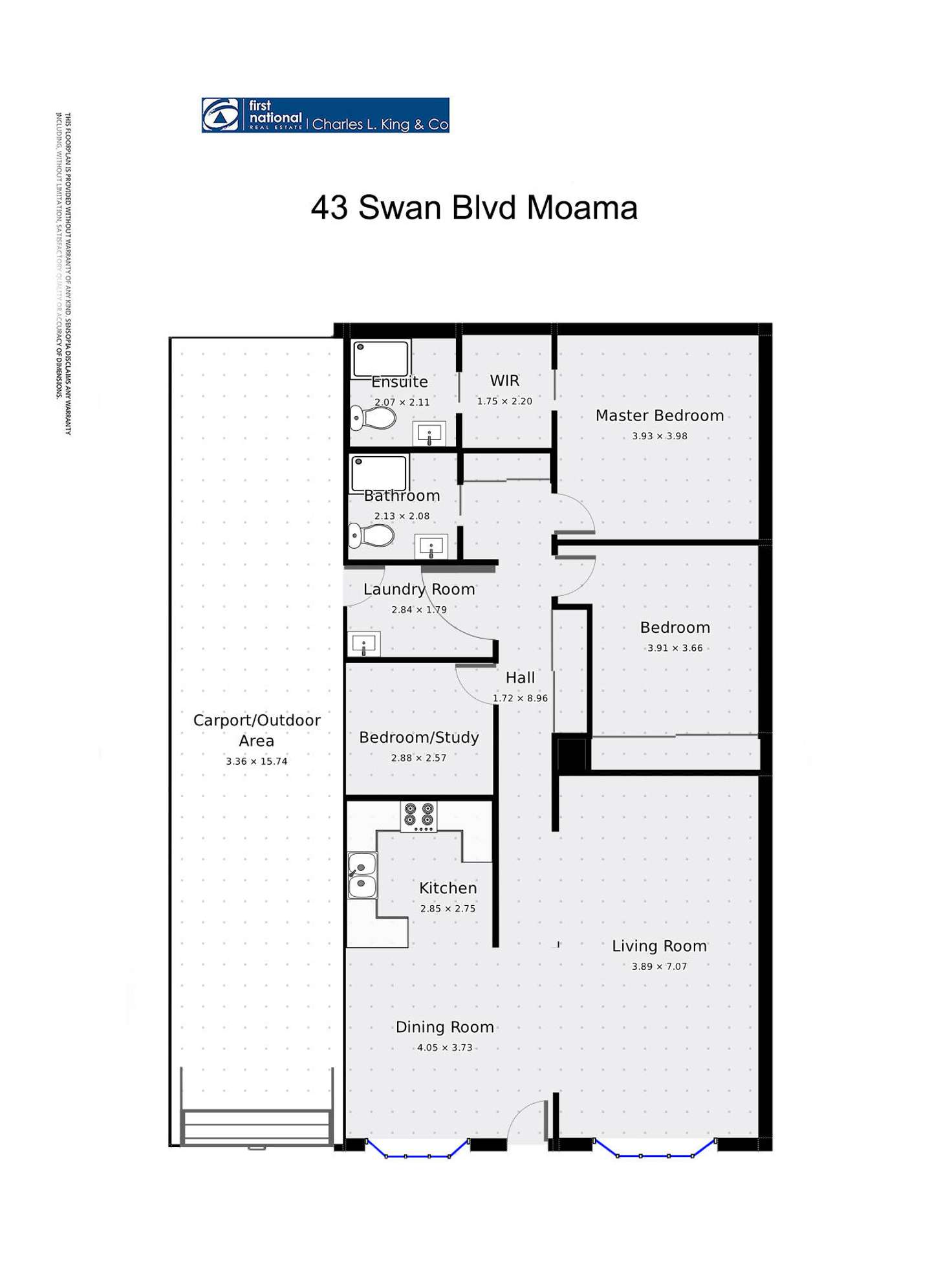 Floorplan of Homely house listing, 43 Swan Boulevard, Moama NSW 2731