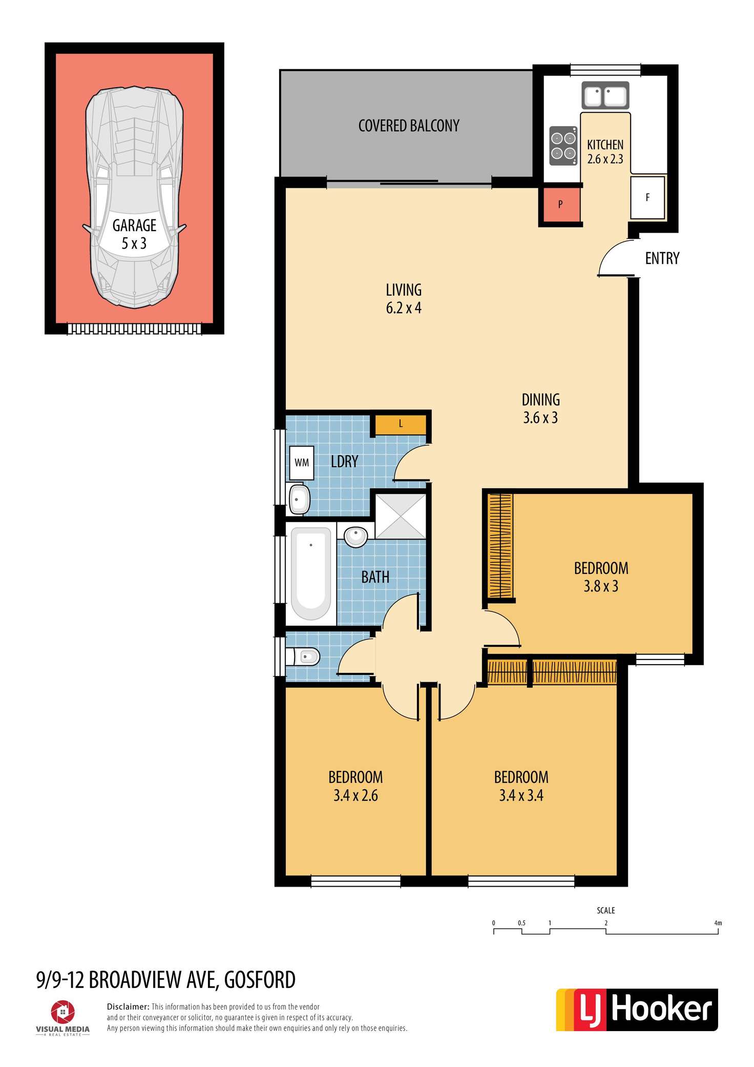 Floorplan of Homely unit listing, 9/9-12 Broadview Avenue, Gosford NSW 2250