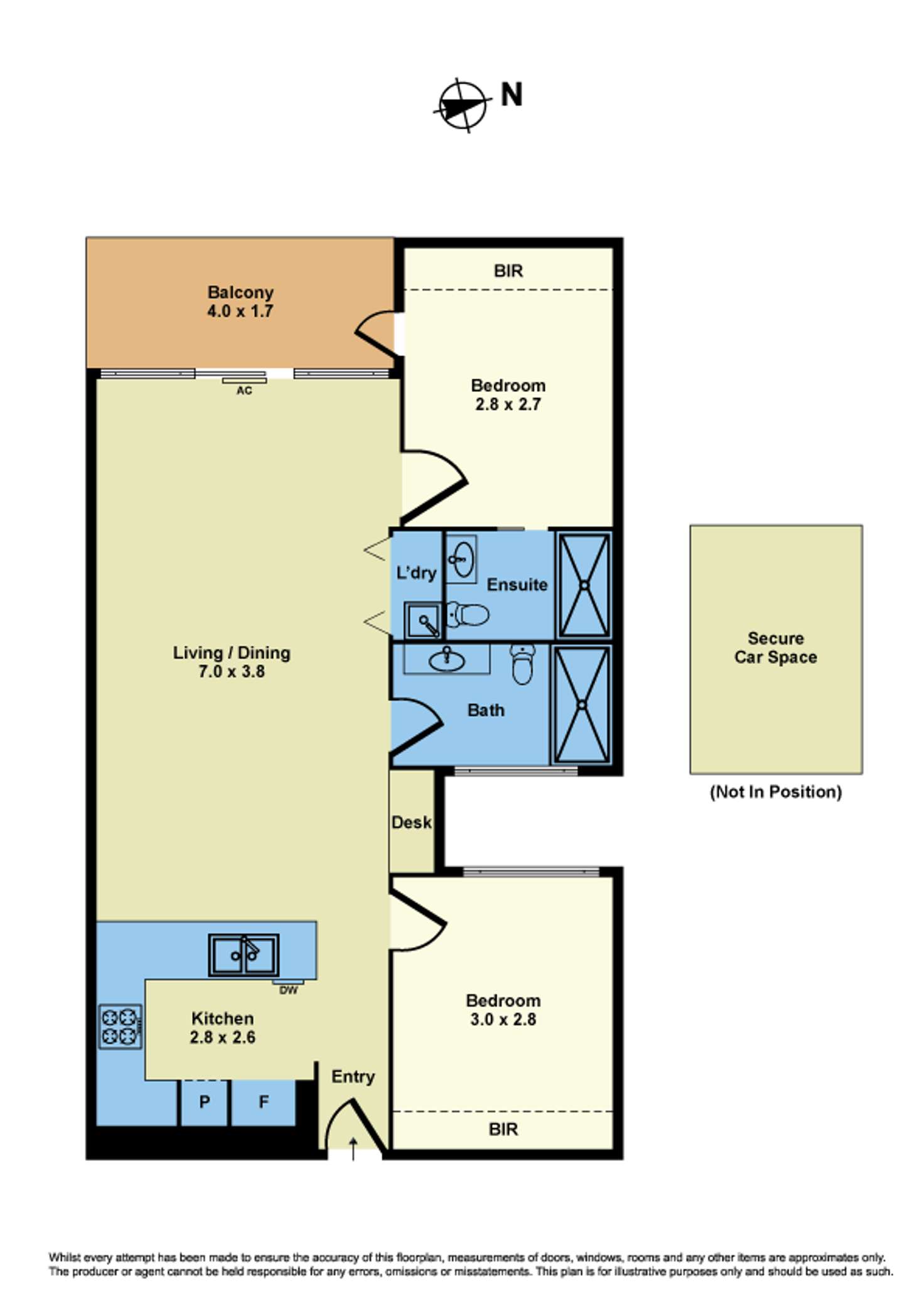 Floorplan of Homely apartment listing, 502/90 Buckley Street, Footscray VIC 3011