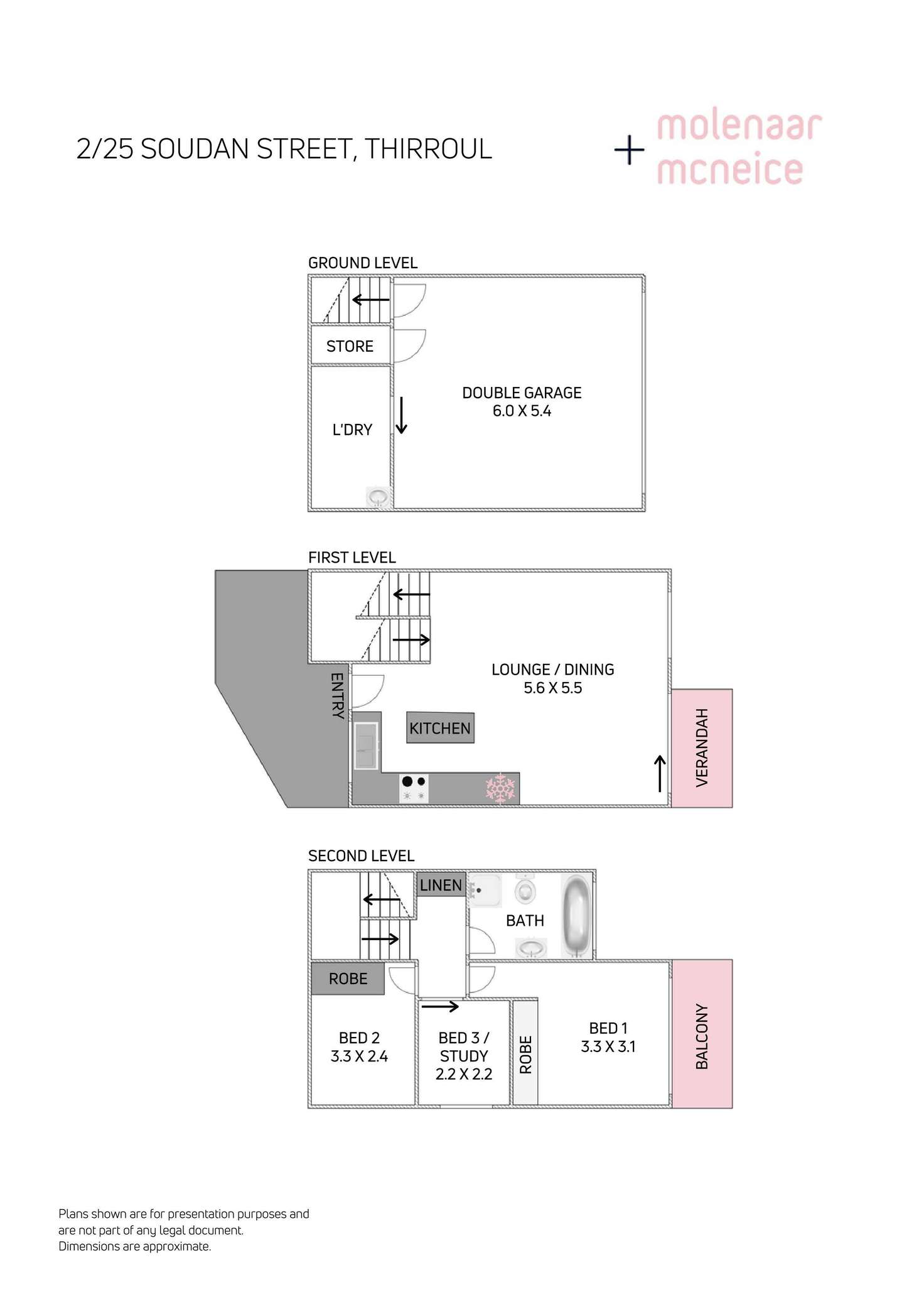 Floorplan of Homely townhouse listing, 2/25 Soudan Street, Thirroul NSW 2515