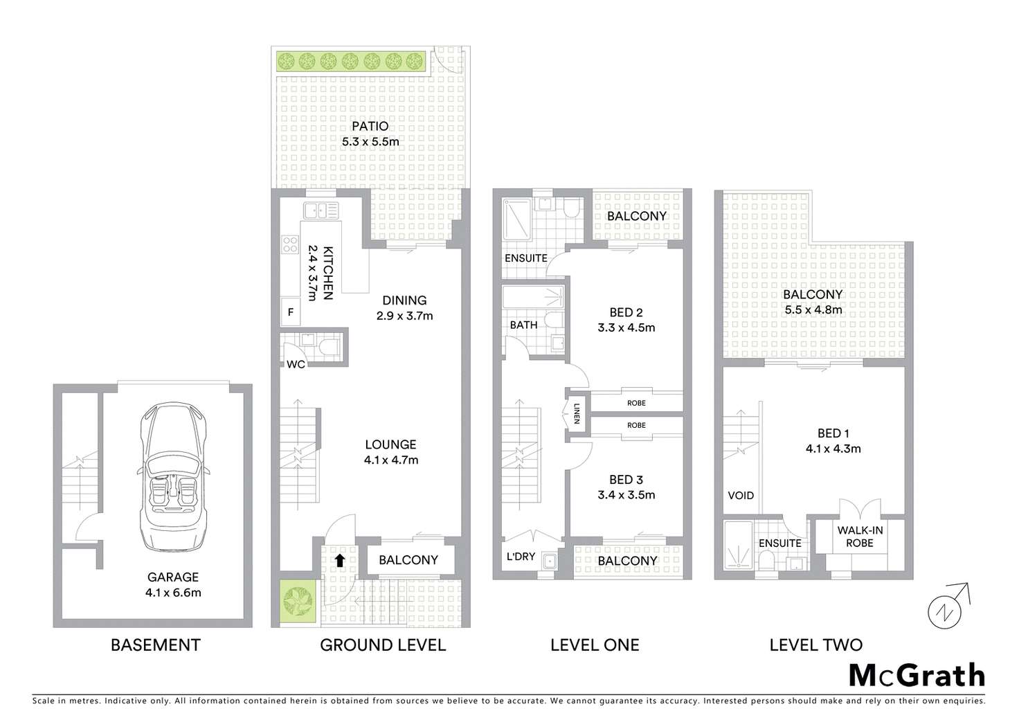 Floorplan of Homely townhouse listing, 18/125 Euston Road, Alexandria NSW 2015