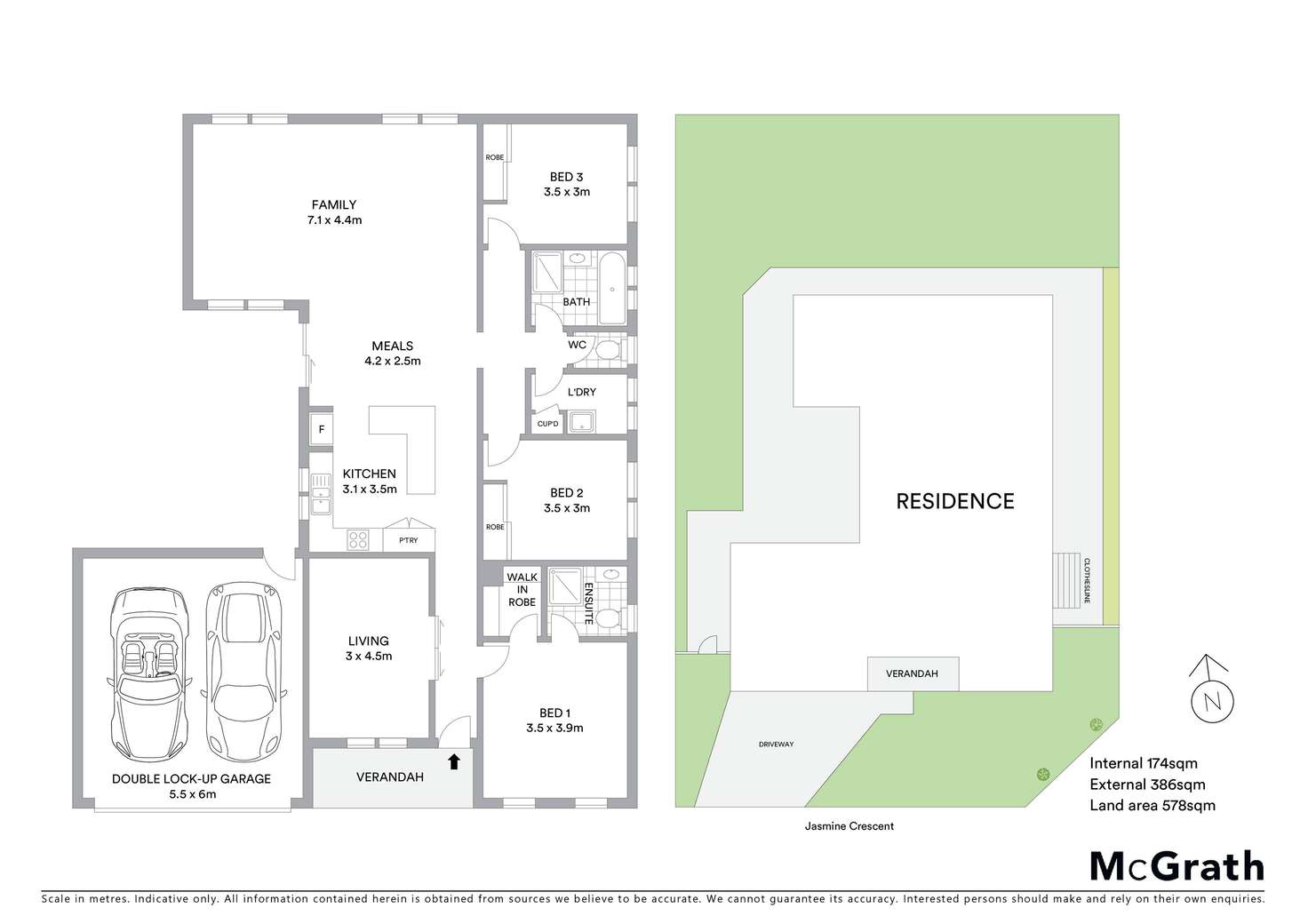 Floorplan of Homely house listing, 17 Jasmine Crescent, Ballan VIC 3342