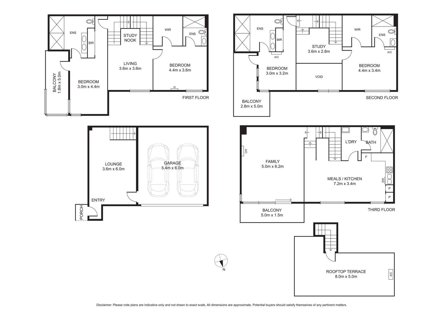 Floorplan of Homely townhouse listing, 8/18 Roden Street, West Melbourne VIC 3003
