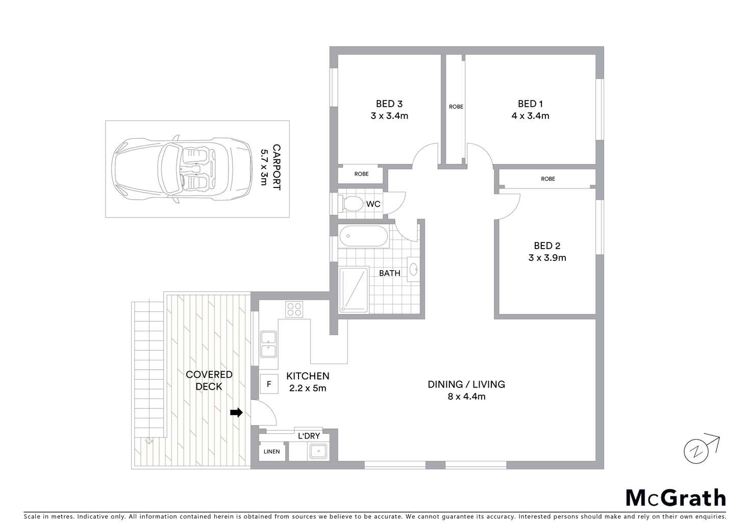 Floorplan of Homely unit listing, 9/61 Boronia Street, Sawtell NSW 2452