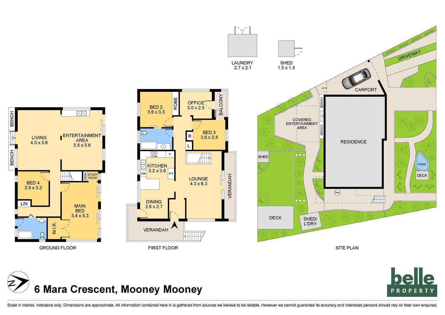 Floorplan of Homely house listing, 6 Mara Crescent, Mooney Mooney NSW 2083