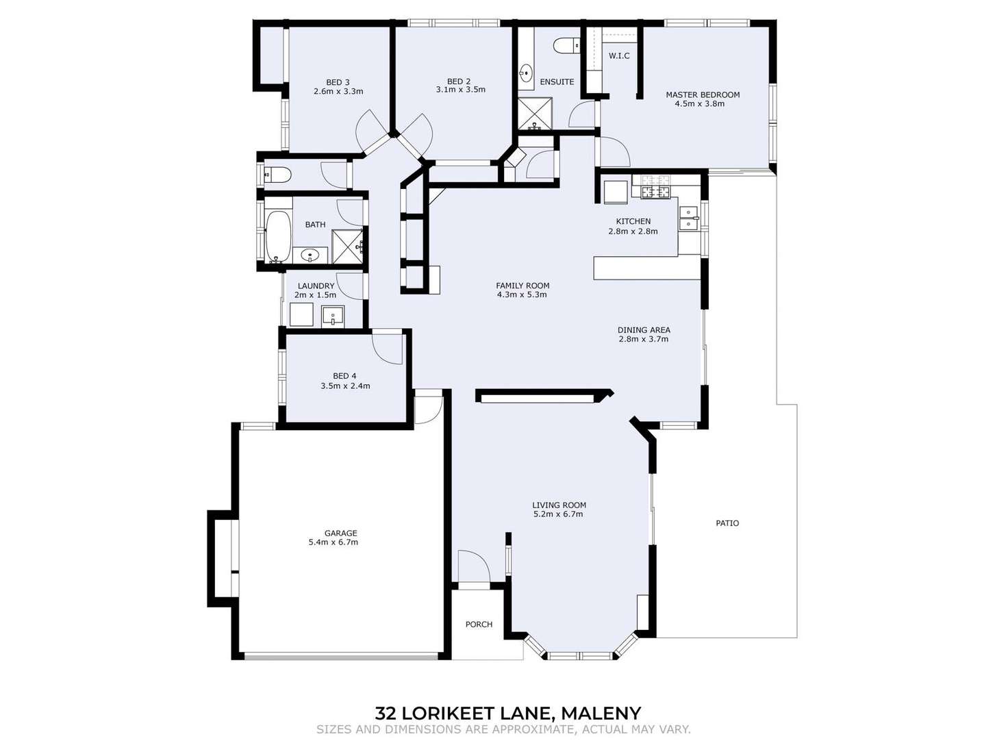 Floorplan of Homely house listing, 32 Lorikeet Lane, Maleny QLD 4552