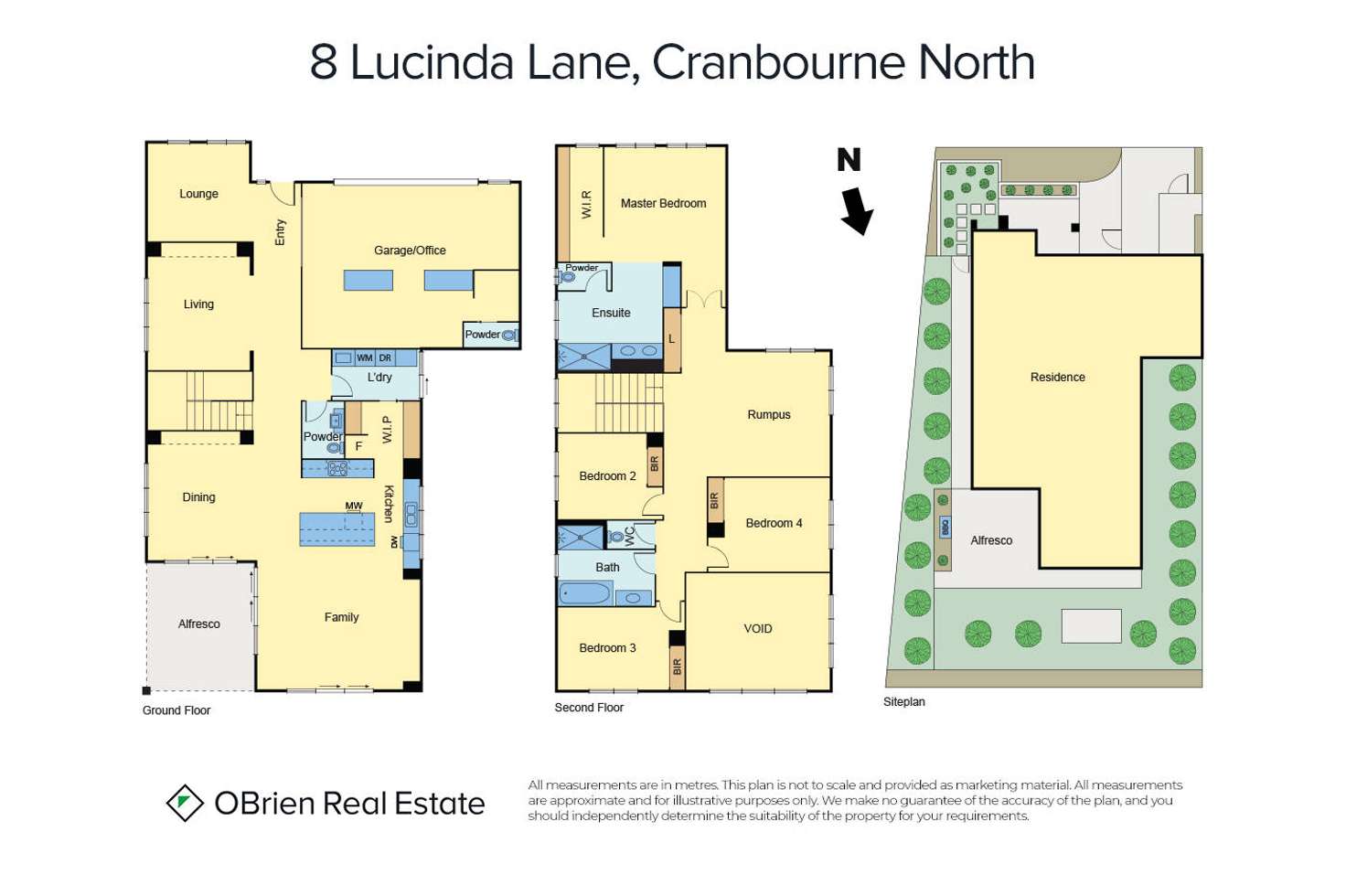 Floorplan of Homely house listing, 8 Lucinda Lane, Cranbourne North VIC 3977