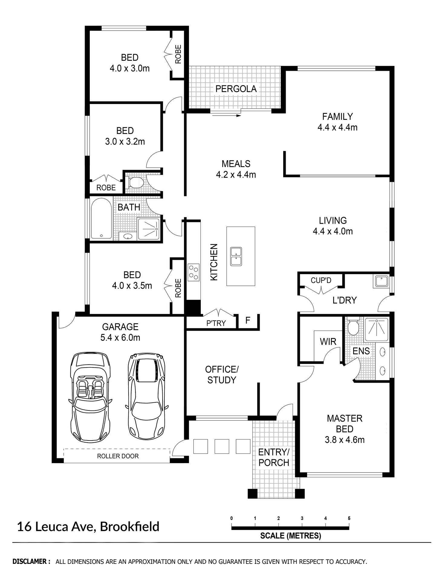 Floorplan of Homely house listing, 16 Leuca Avenue, Brookfield VIC 3338