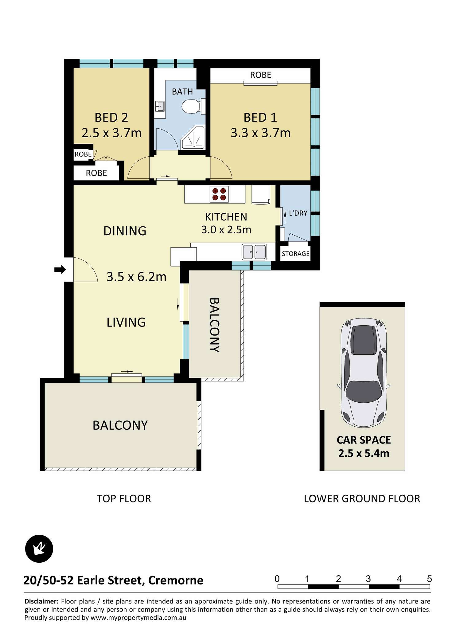 Floorplan of Homely apartment listing, 20/50 Earle Street, Cremorne NSW 2090