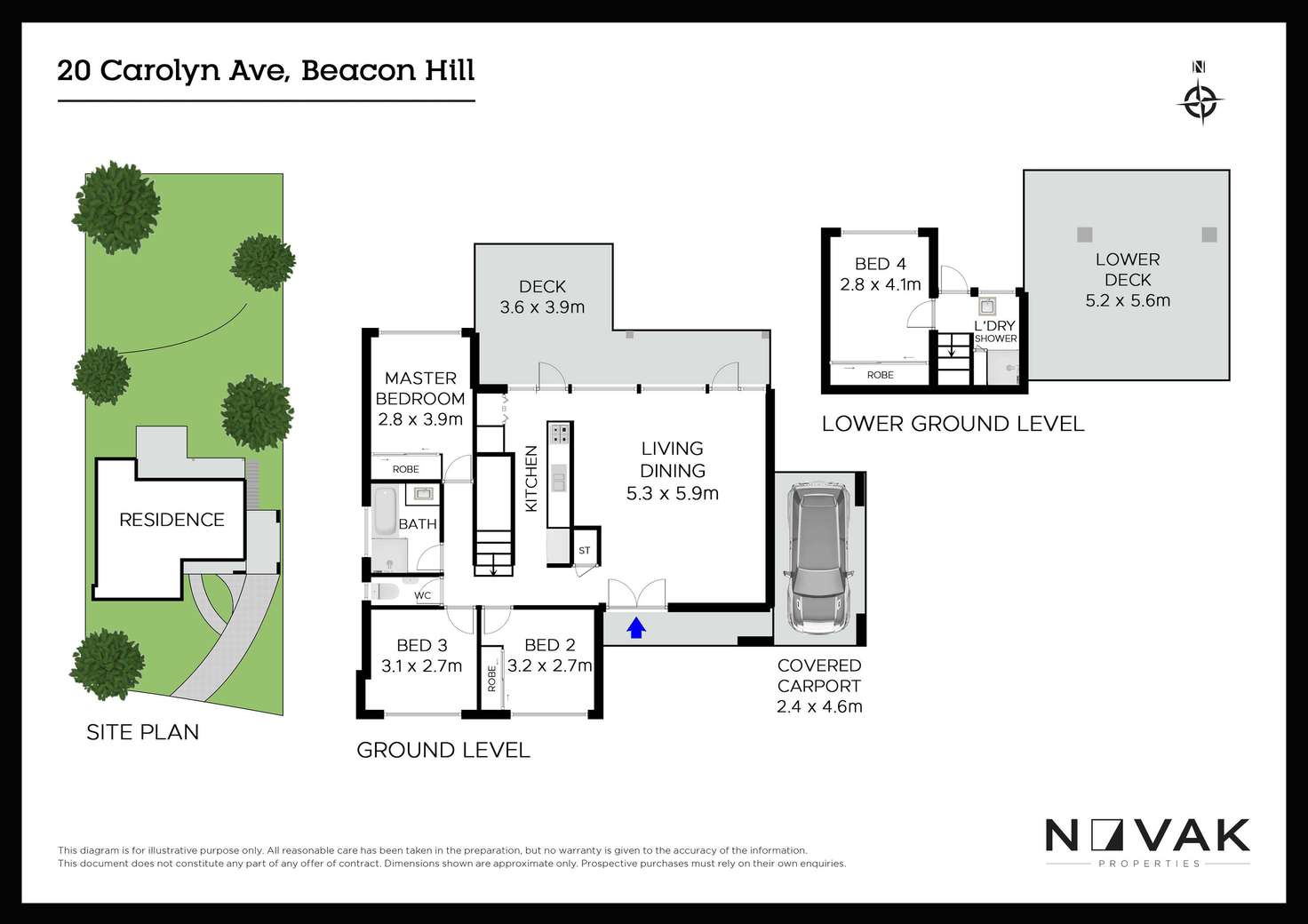 Floorplan of Homely house listing, 20 Carolyn Avenue, Beacon Hill NSW 2100