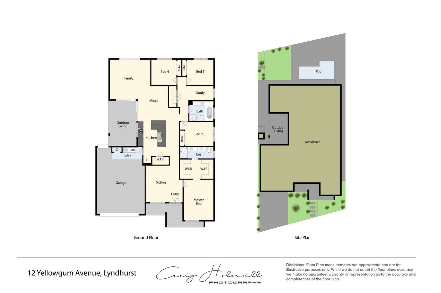 Floorplan of Homely house listing, 12 Yellowgum Avenue, Lyndhurst VIC 3975