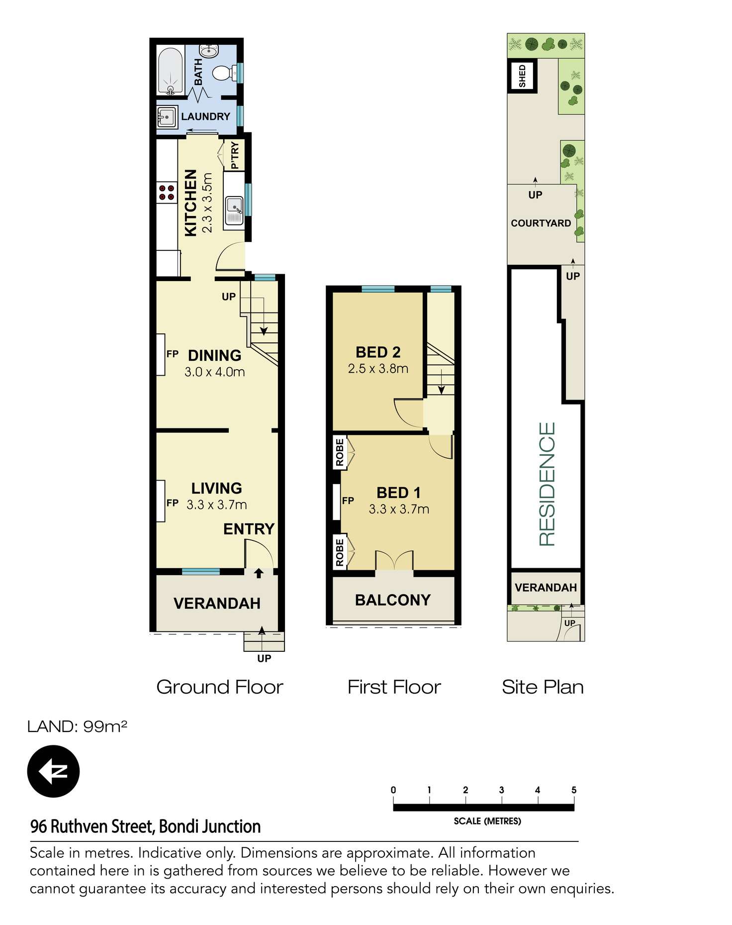 Floorplan of Homely house listing, 96 Ruthven Street, Bondi Junction NSW 2022